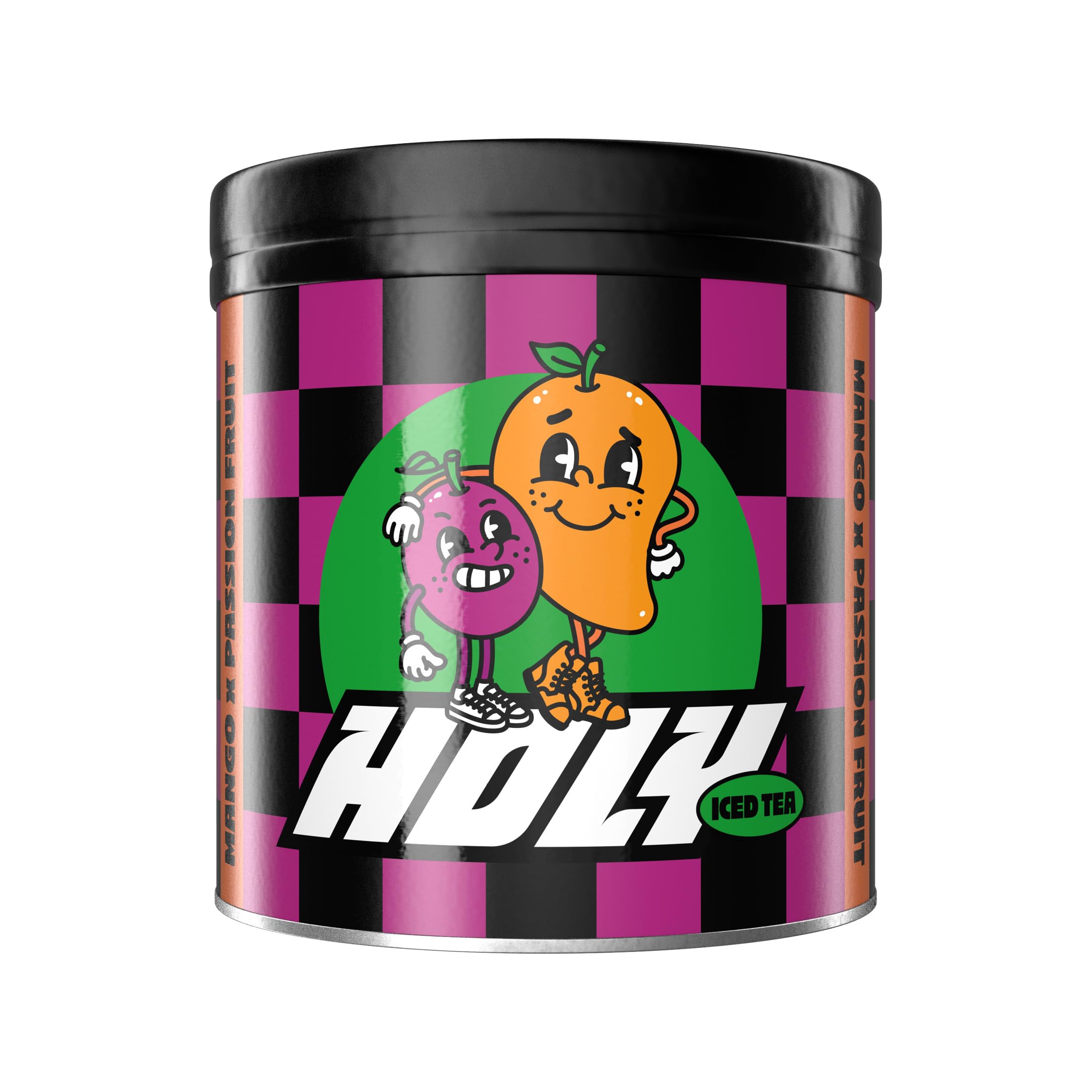 HOLY Iced Tea Mango x Passion-Fruit X Black Tea| 50 portions with antioxidants | Sugar-free iced tea with Relax formula | Vegan with 100% natural fruit flavours