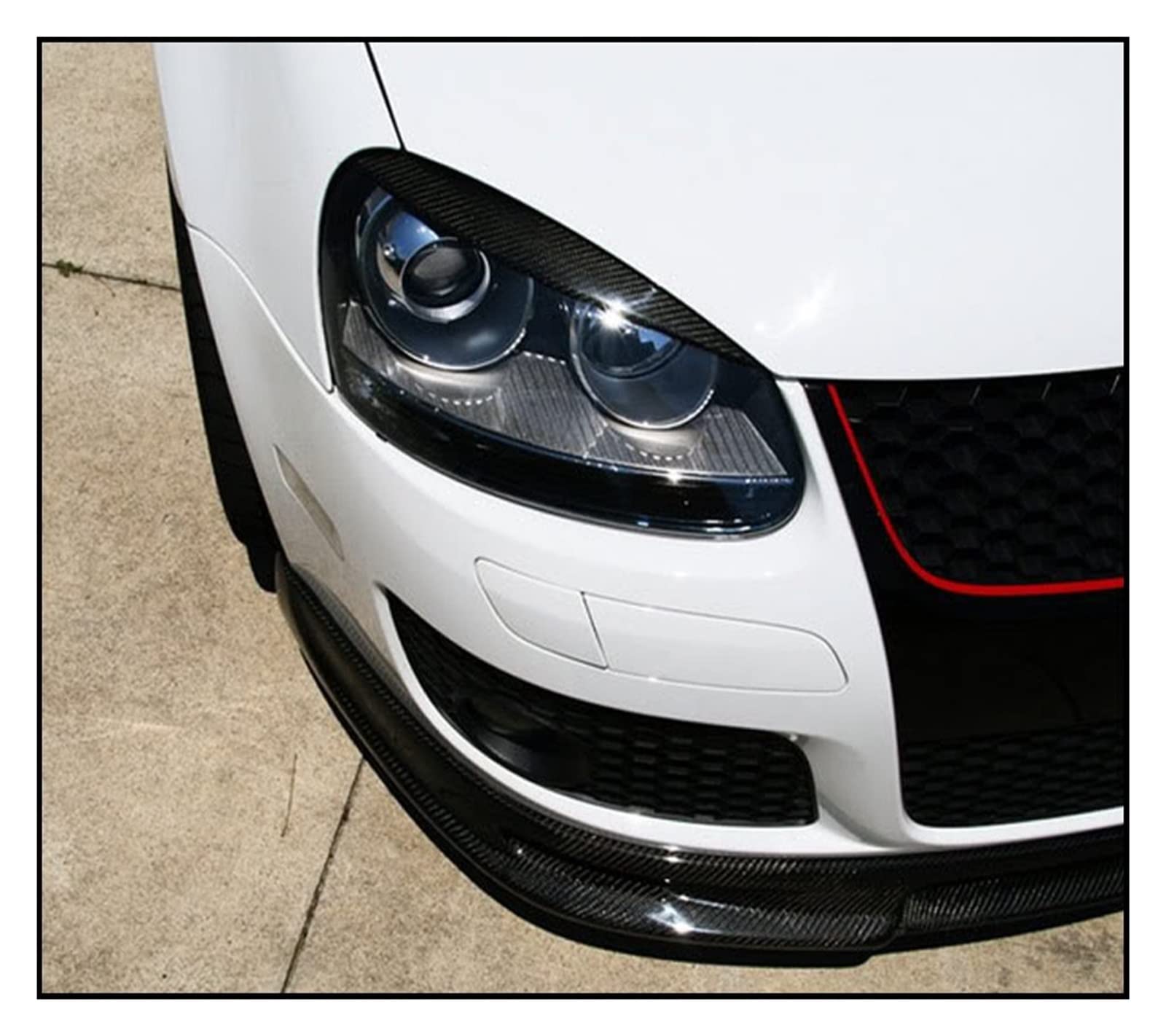 Sourcils De Phare Noir Pour VW Golf 6 GTI GTD 2008-2013 - Styling Et Protection