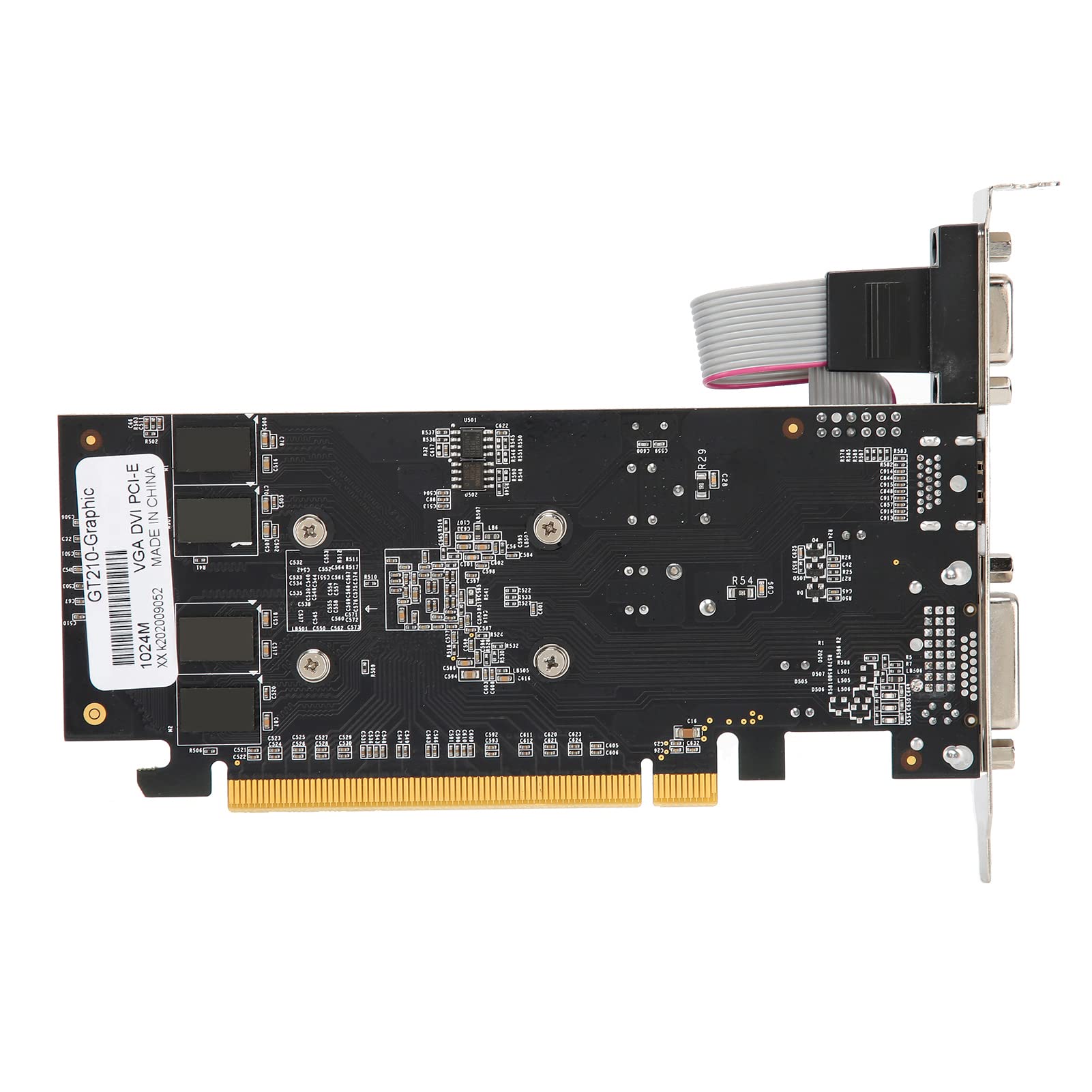 VBESTLIFE Scheda Grafica GT210 1G, DDR2, 64 Bit, PCI Express 2.0, 532 MHz, Scheda Video per PC Desktop Che Supporta API 3D DirectX 10