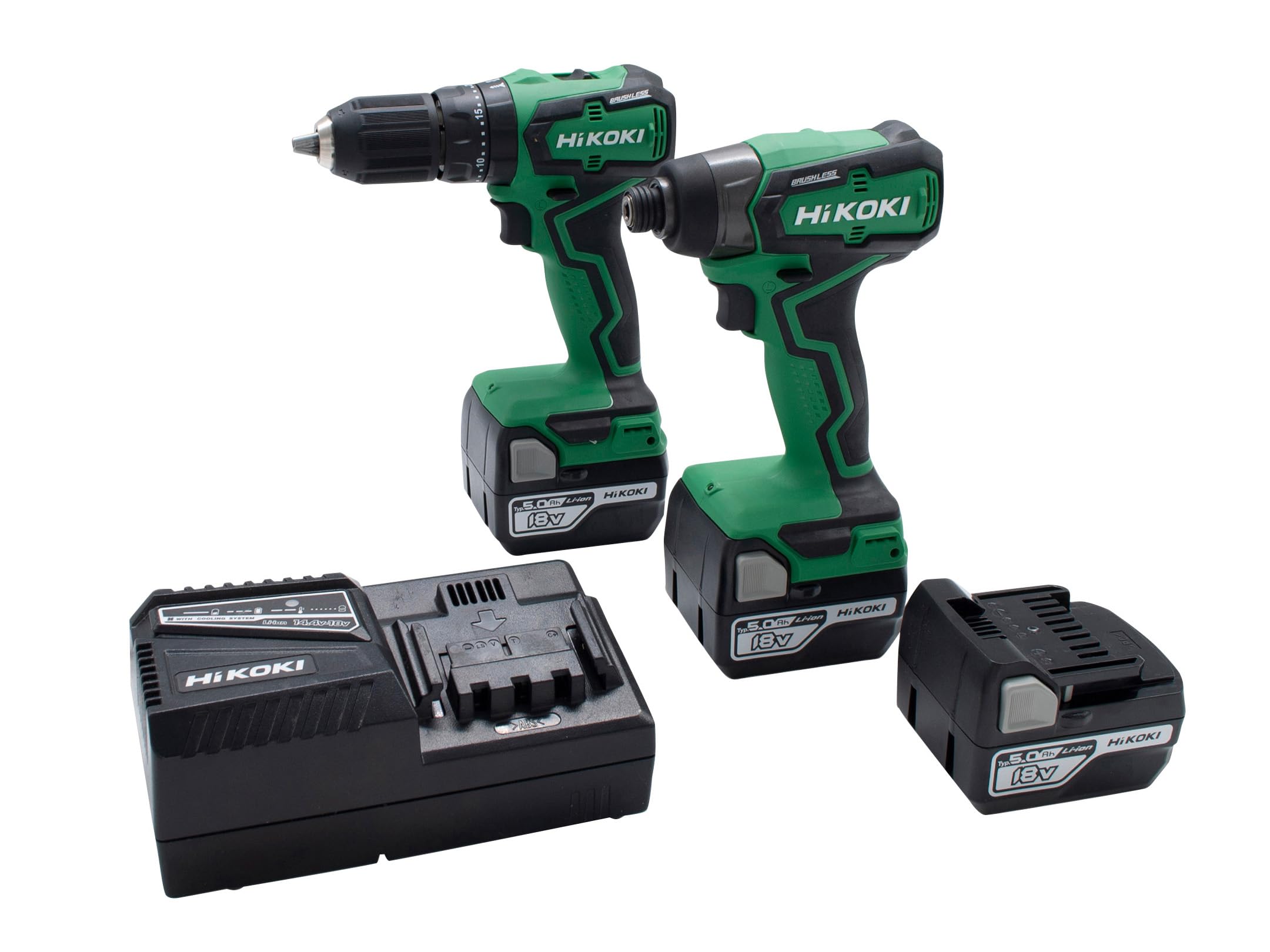 HiKoki KC18DDXJBZ Twin Pack 18V 3 x 5.0Ah Li-ion
