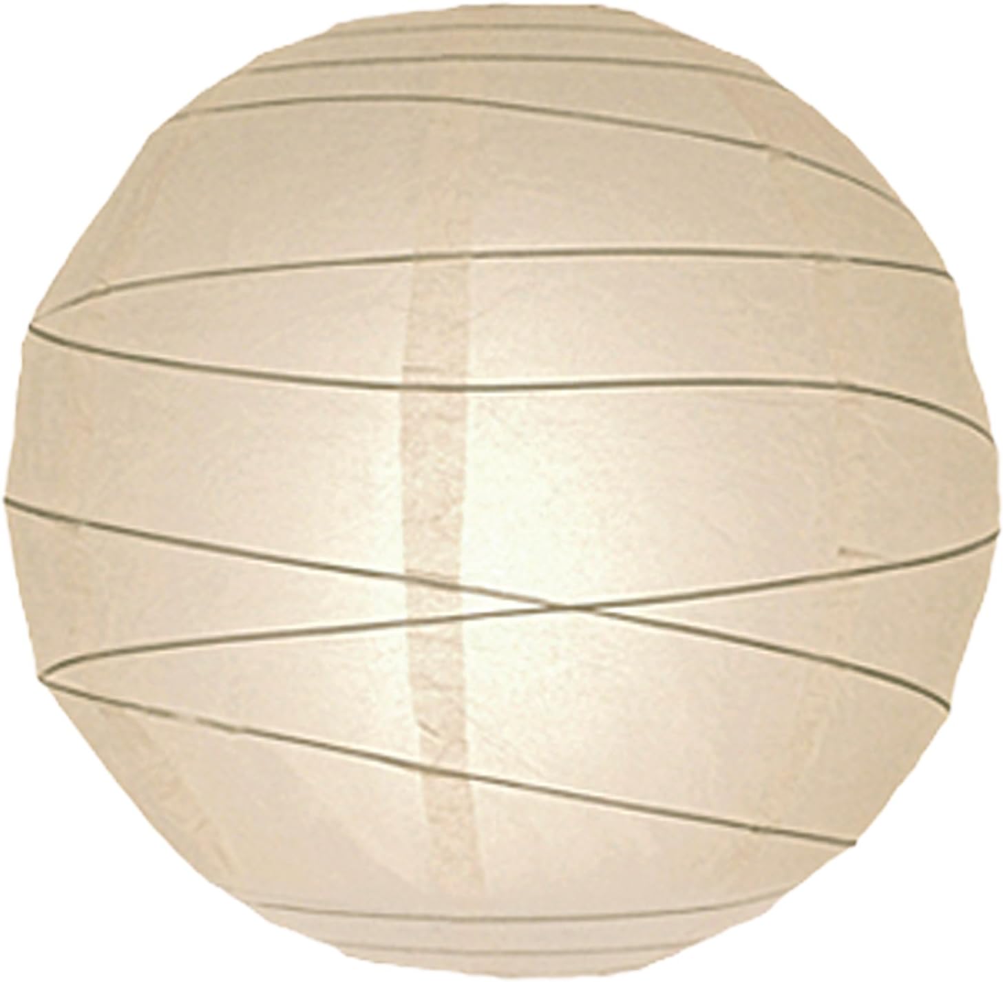 6812-Ivory 30cm Cream/Ivory Paper Lantern Pendant Shade
