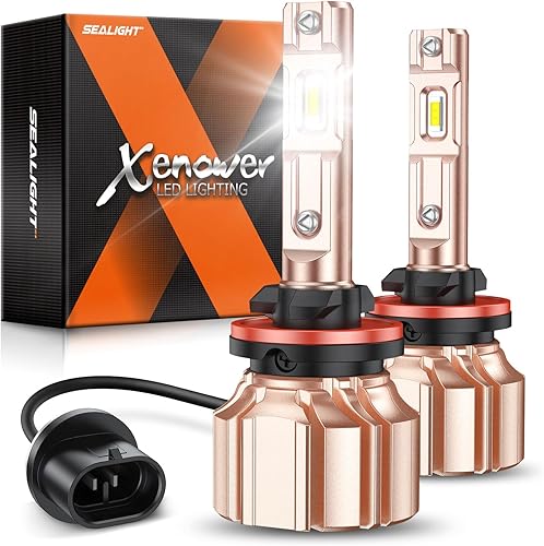 SEALIGHT Bombillas LED antiniebla XF3A 880885 o DRL, 10000LM 6500K blanco frío, 600% súper brillo 893 899, rendimiento de disipación de calor ultra