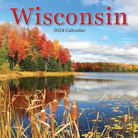 TF Publishing 2024 Wisconsin Wall Calendar