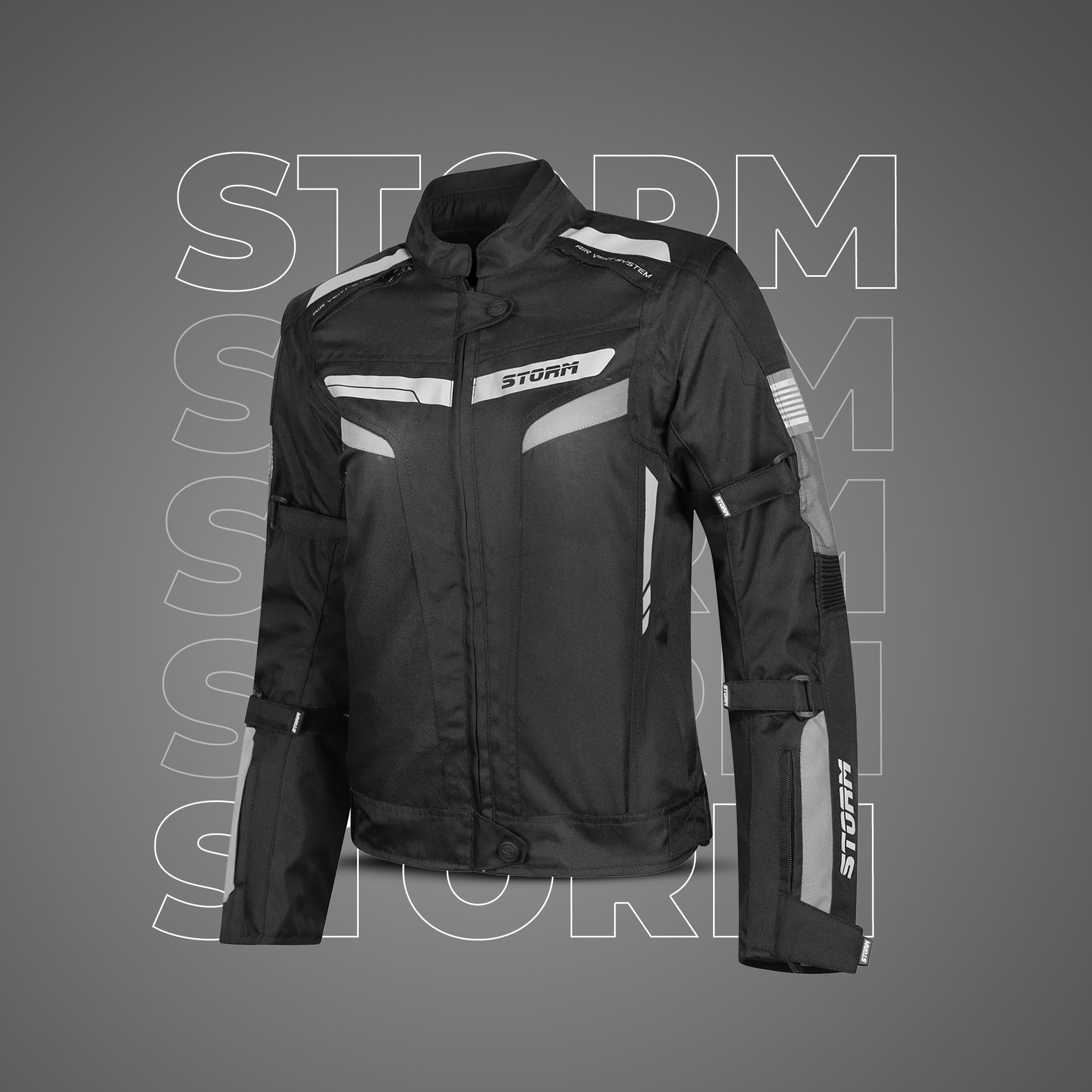 Chaqueta de moto para mujer Storm 4 estaciones con protecciones CE impermeable – Seguridad y comodidad para cada temporada