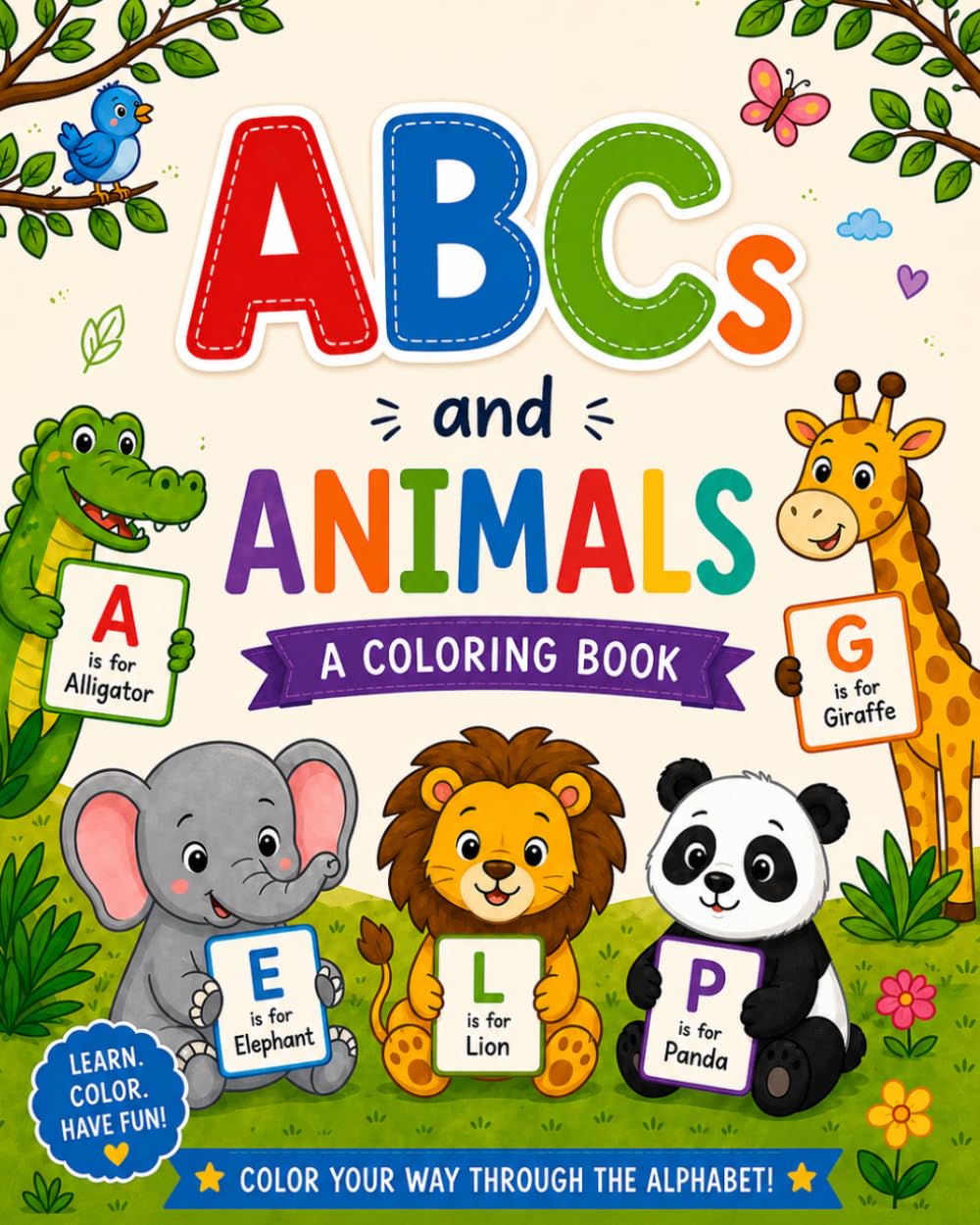 Animal ABCs Coloring Book