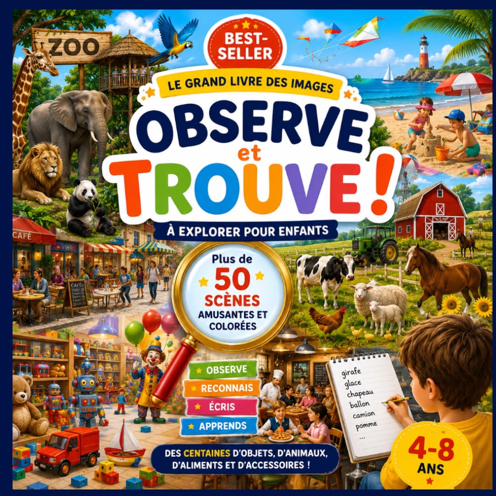Le Mega Livre d’Observation pour Enfants: Un livre d’activités ORIGINAL qui transforme l’observation en jeu amusant !