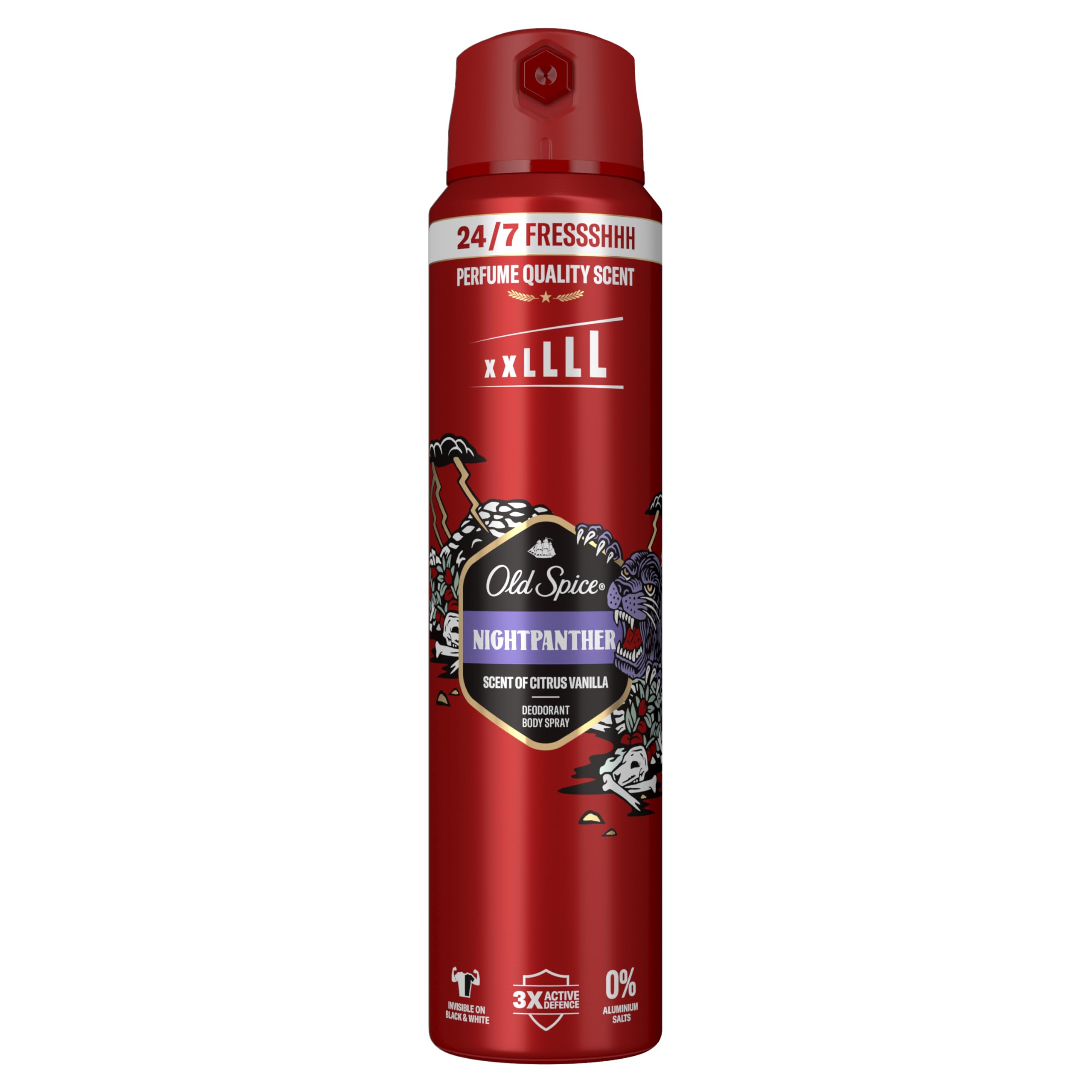 OLD SPICE Night Panther Deodorant Body Spray For Men 250Ml - Schwarzer Duft für den modernen Mann