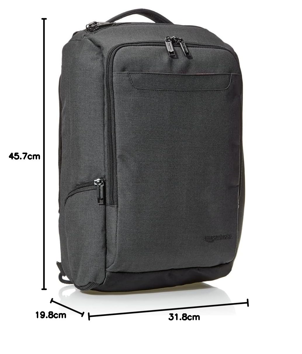 Amazonbasics Slim Carry On Travel Backpack Black