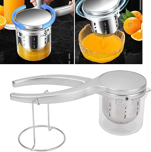 Miniatura 3 de Stainless Steel Juicing Press Manual Detachable Heavy Duty Solid Metal Lemon Lime Squeezer Citrus Juicer for Fruit Vegetable