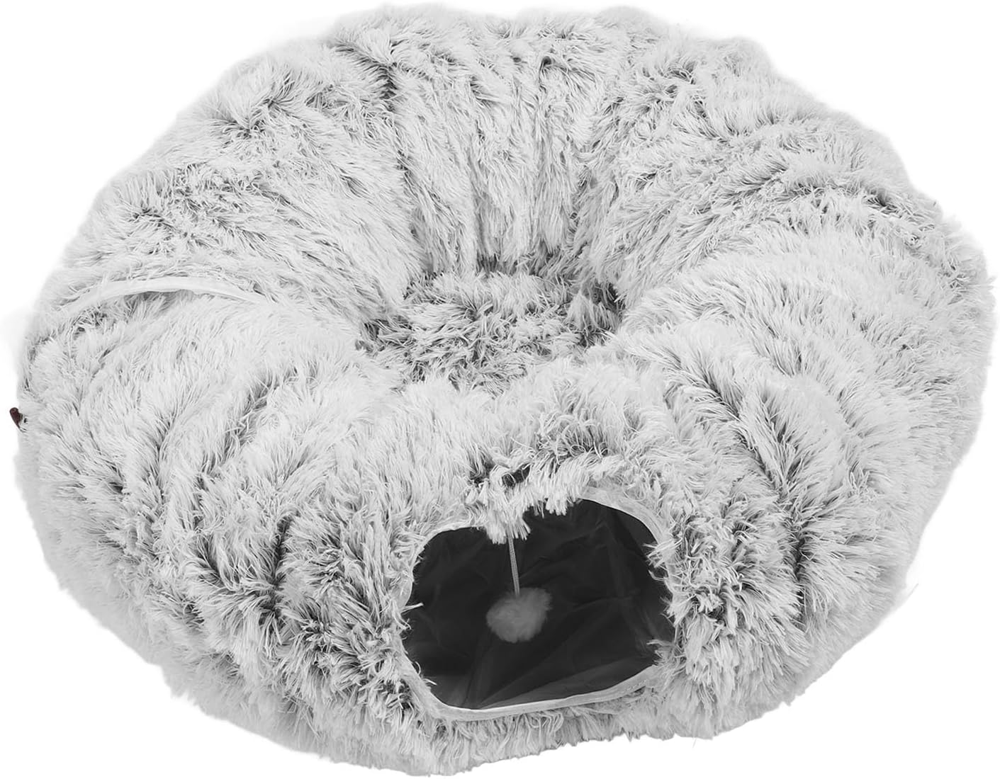 Focket Cat Tunnel Bed, Luxurious Indoor Cat Tunnel with Foldable Design for Kitten Puppies