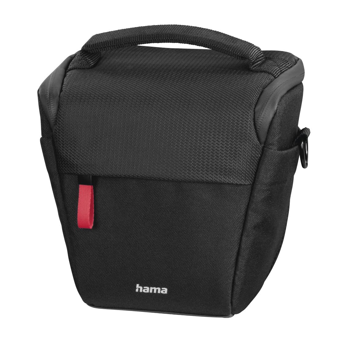 Hama "Matera 110 Colt Camera Bag (Compact Camera Bag for Belt Loop, Colt Bag for Digital Camera and Accessories, Shoulder Bag with Shoulder Strap and Accessory Compartments, Recycled PET), Black,