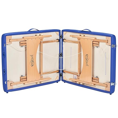 Miniatura 9 de Master Zen-Touch Brady - Mesa de masaje portátil ligera, cama de belleza, tatuaje, spa, salón de belleza, cama facial exuberante, color azul cielo,