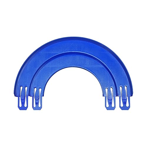 K TOMOTO Double Curved Track Pieces 180 Degree Banked Turn Racetrack Connectors Compatible with Hot Wheels