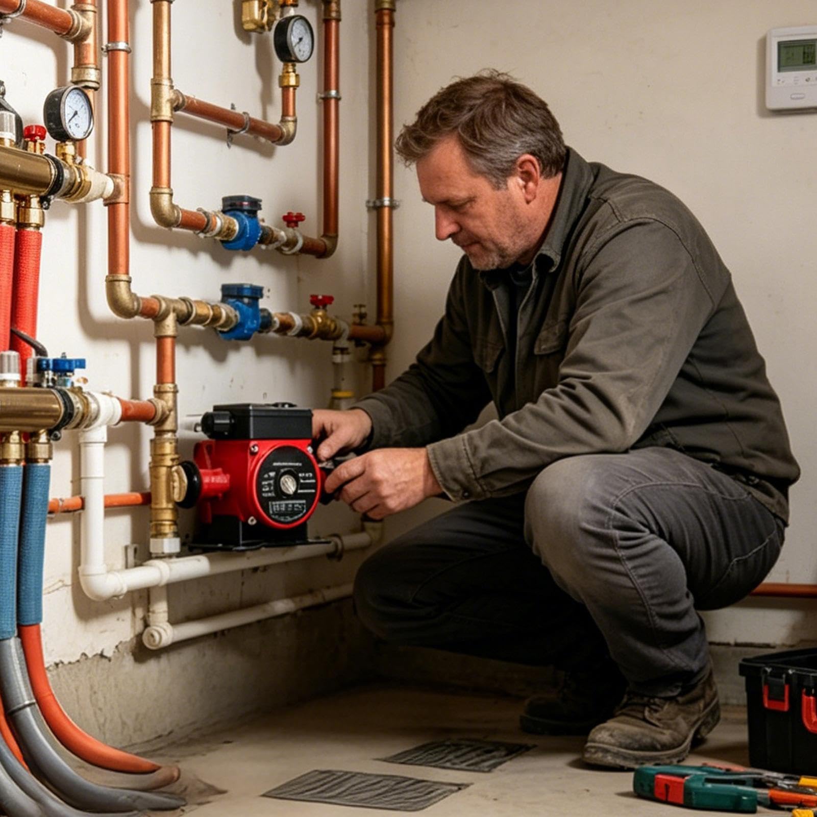 Pompa Ricircolo Acqua Calda Strumento Resistente Alle Alte Temperature E | Pompa Di Ricircolo Acqua Calda Per Proprietari Professionisti Caldaie Riscaldamento A Pavimento