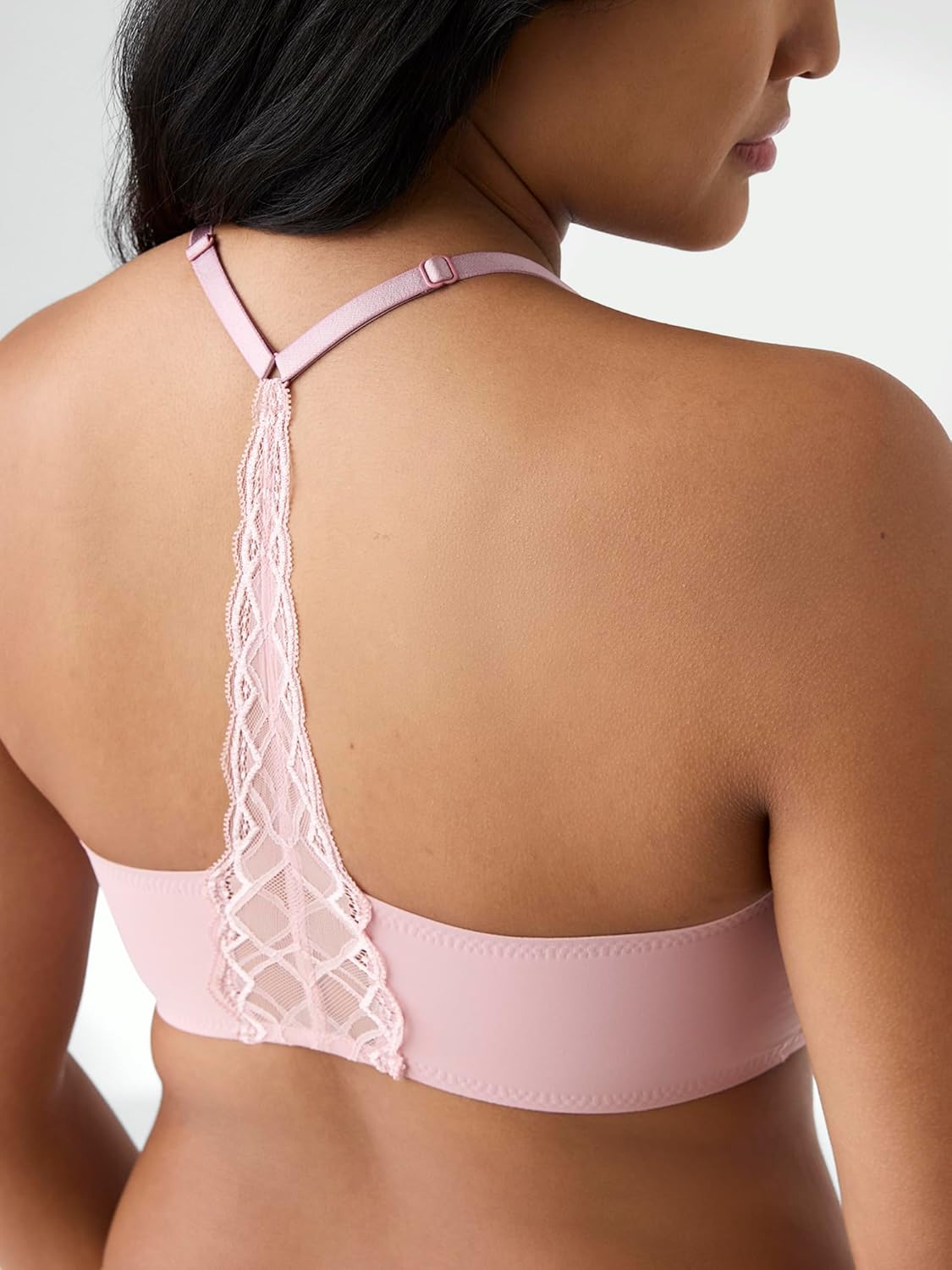 True & Co Women's True Body Triangle Lace Racerback Bra - Image 3