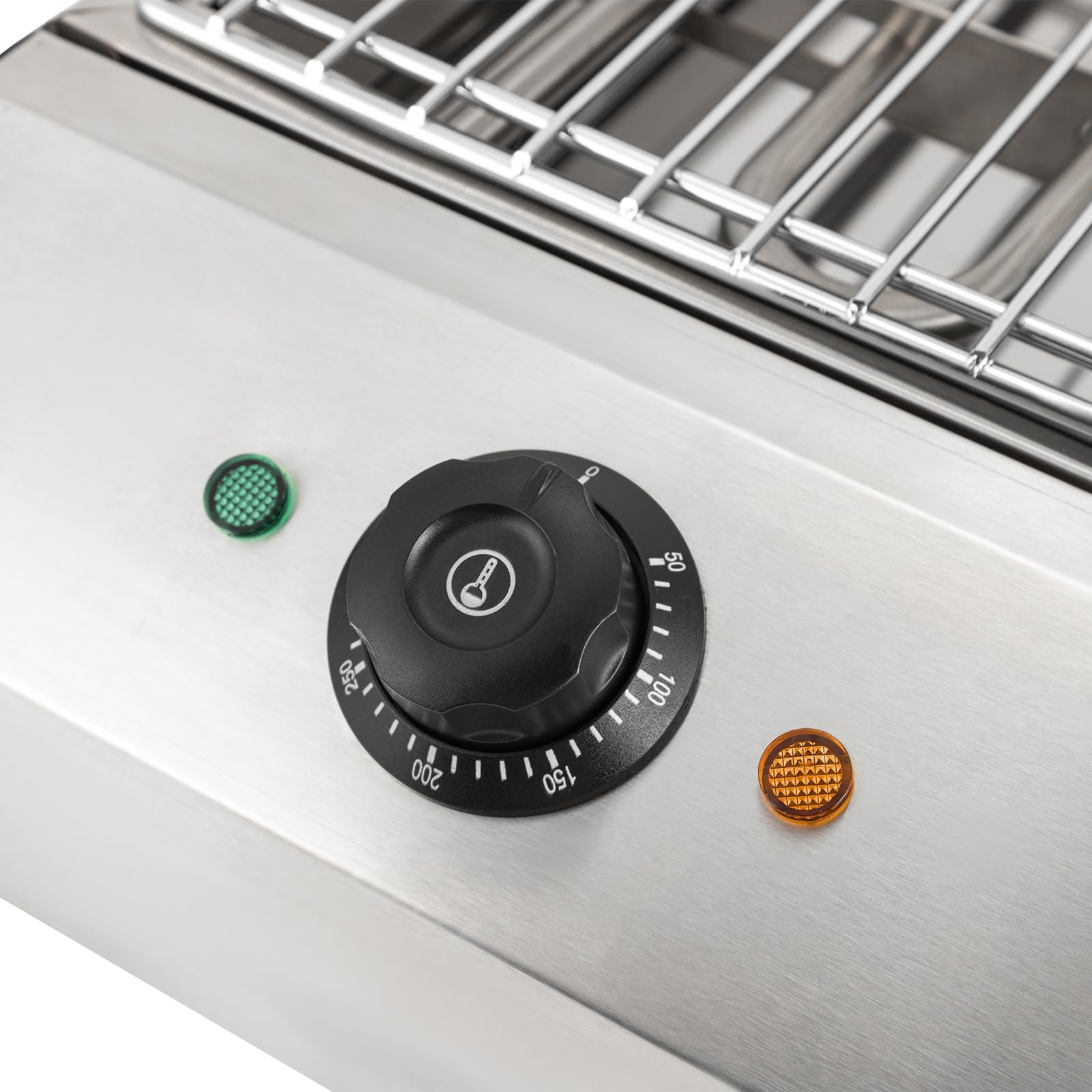 Gril elettrico da cucina professionale con piastra di cottura regolabile per grigliare pollo, pesce e verdure