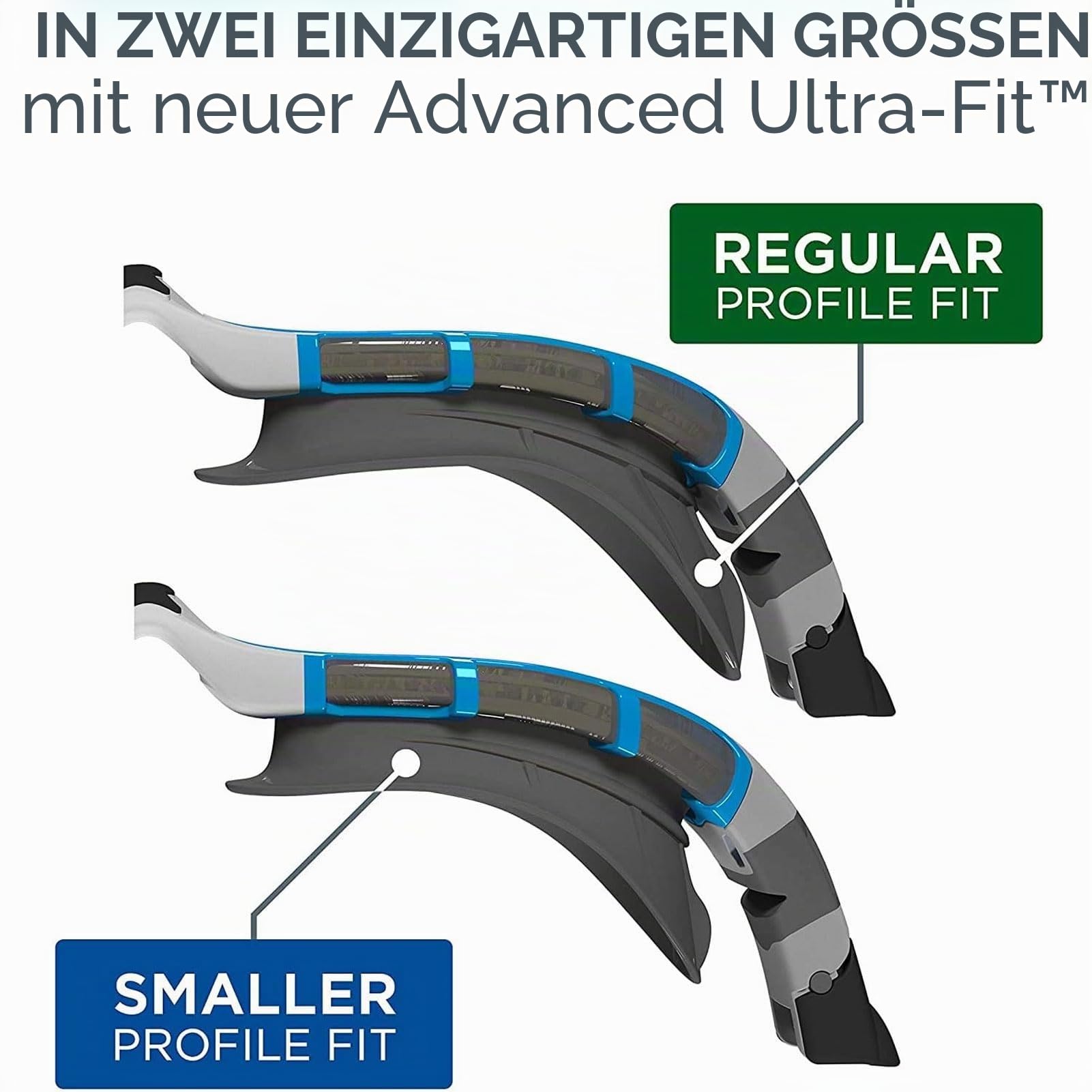 Zoggs Original Predator Flex Schwimmbrille Erwachsene, Herren und Damen – Freiwassereinsatz, Antibeschlag, Bequemer Sitz, Einfach Verstellbare Zugbänder