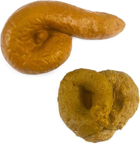 Broma falsa de caca divertida, regalo de broma realista, juguetes novedosos para broma de Halloween, fiesta del día de los tontos, paquete de 2