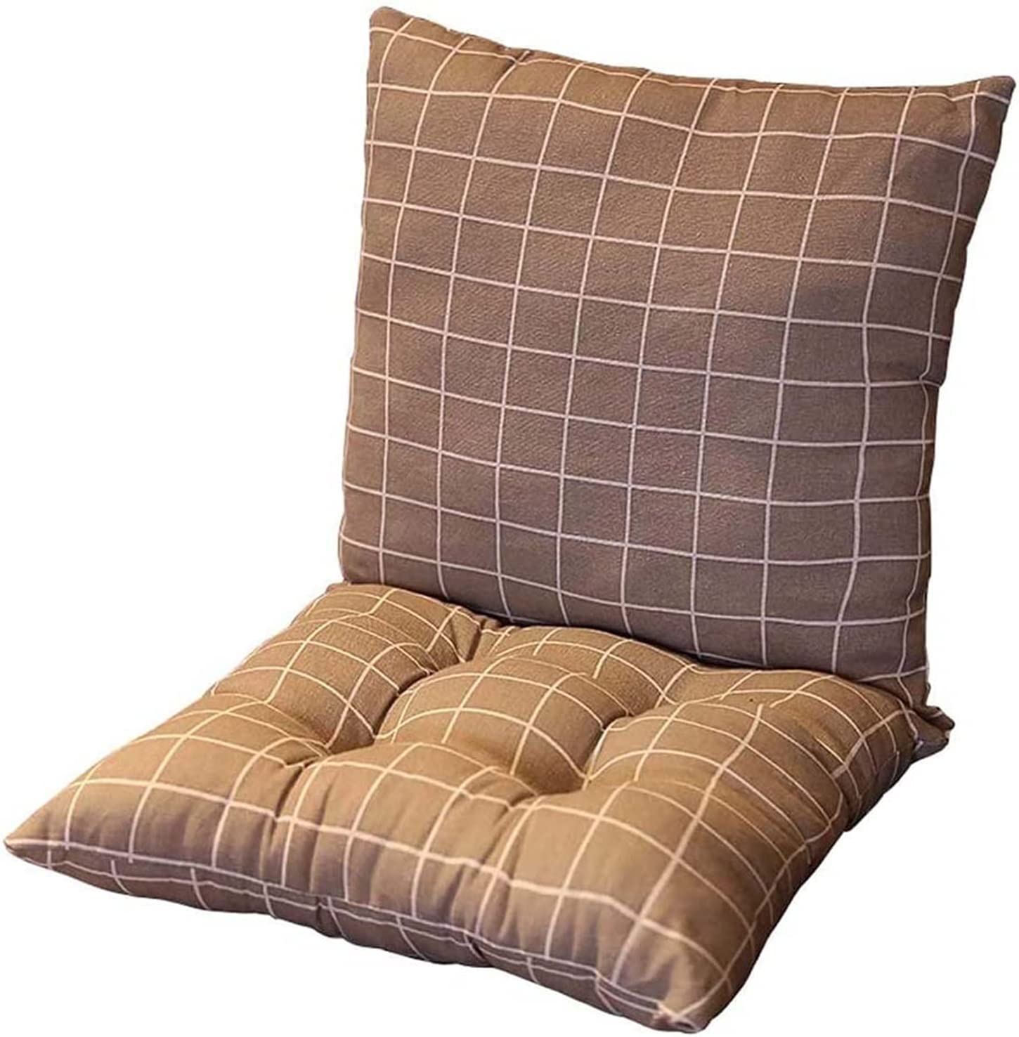 ping bu Thick Printed Chair Cushion Pad,Soft Square Seat Pad Back Cushions,Thicked Chair Seat Cushions for Garden Outdoor Office Dining (M)