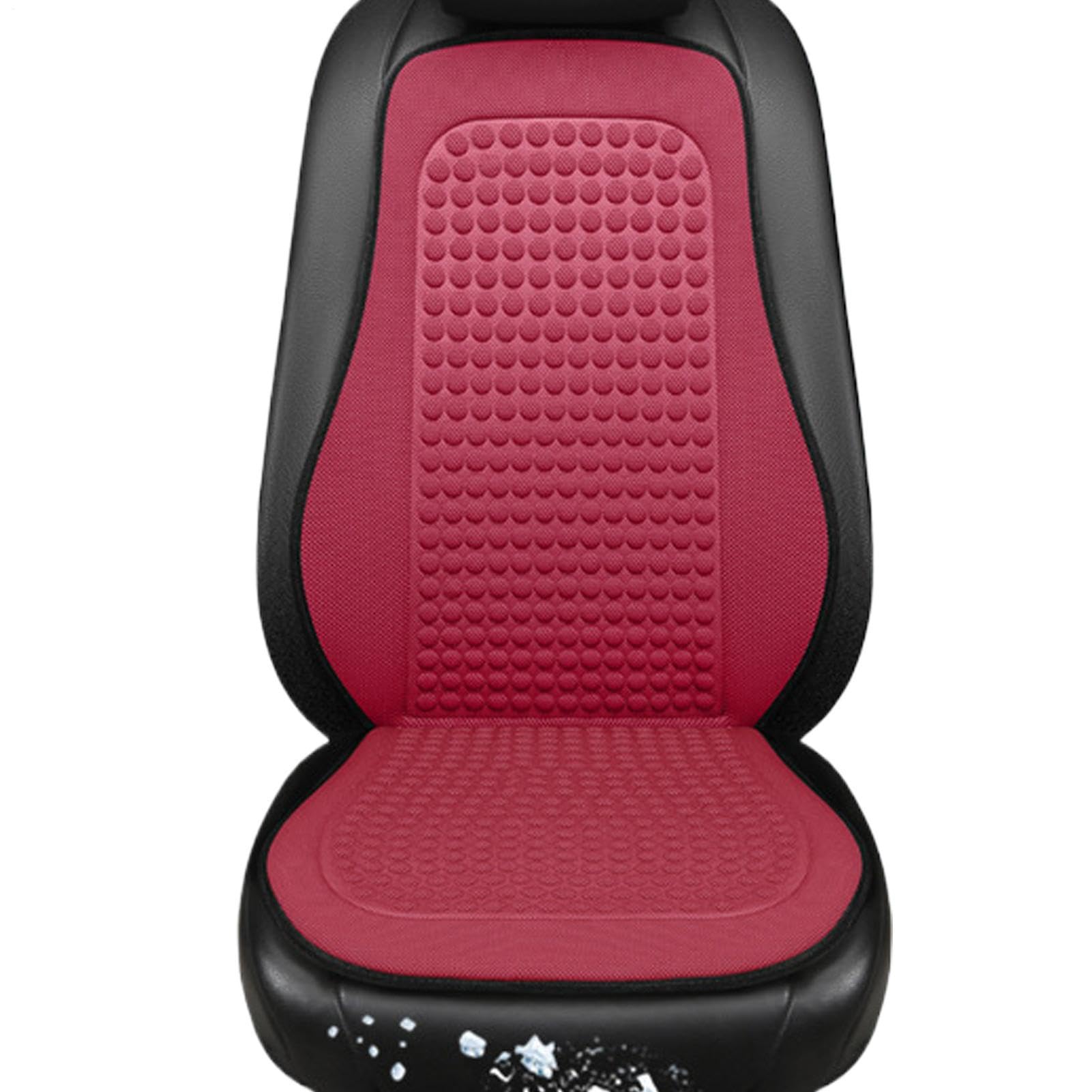 Generisch Fundas de asiento refrescantes para coche, fundas de asiento de verano con ventilación, de refrigeración para asientos delanteros, suave y refrescante, cojín de refrigeración para