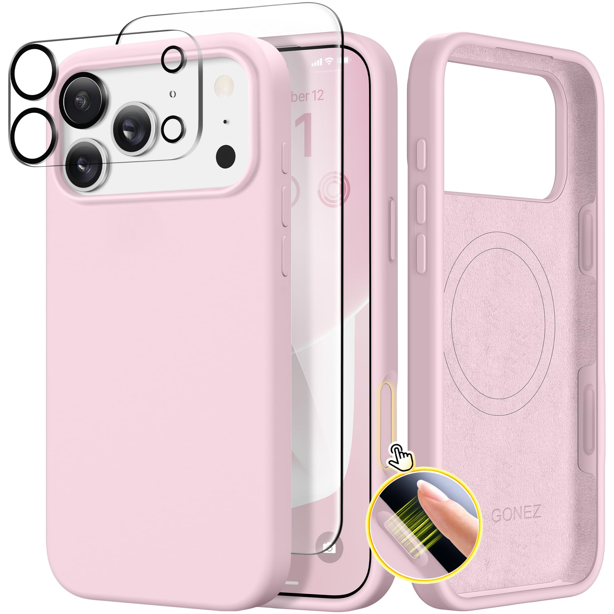 Amazon.com: GONEZ Magnetic for iPhone 17 Pro Max Case, Compatible