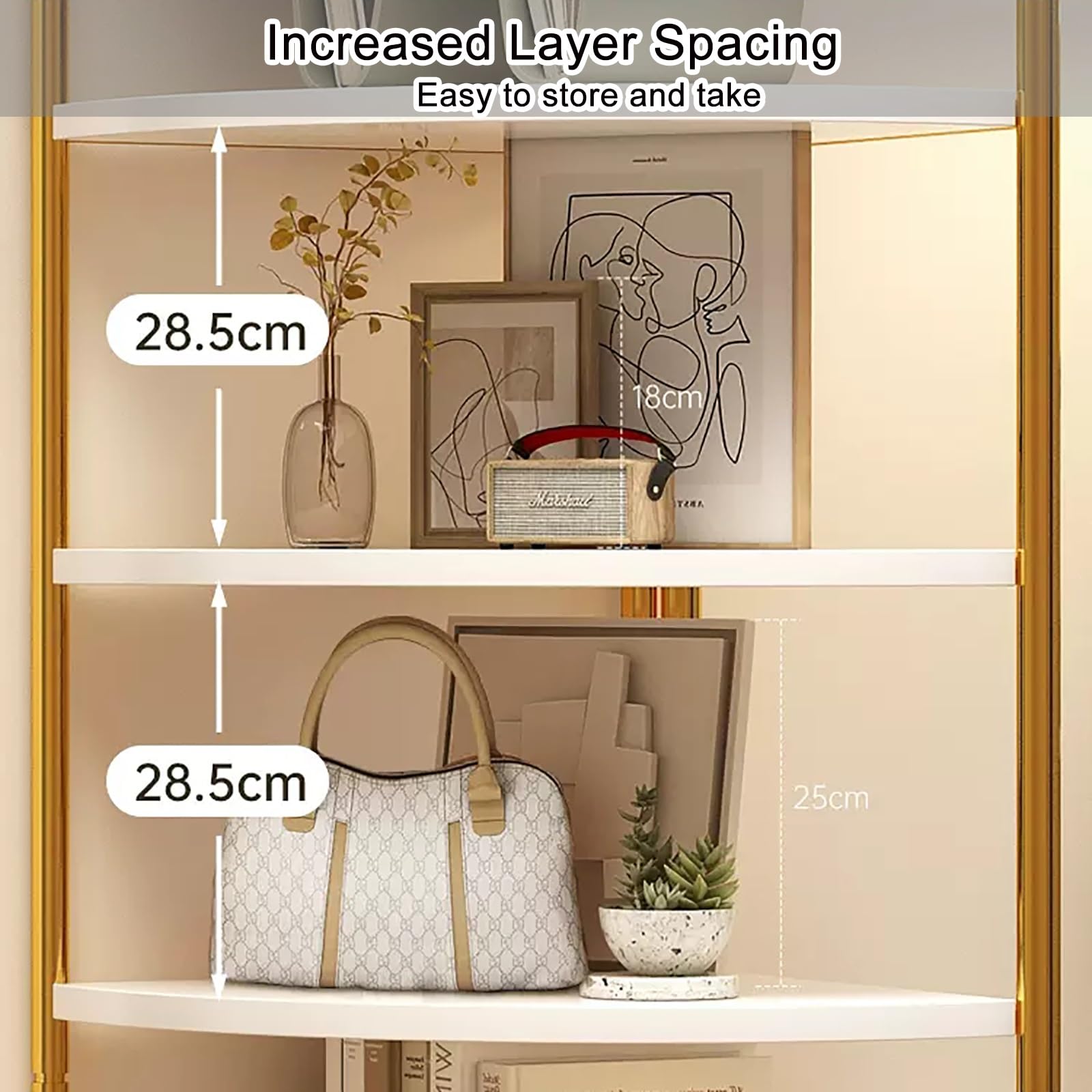 Amazon.com: 6 Tier Corner Shelf Stand, Freestanding Corner Shelf