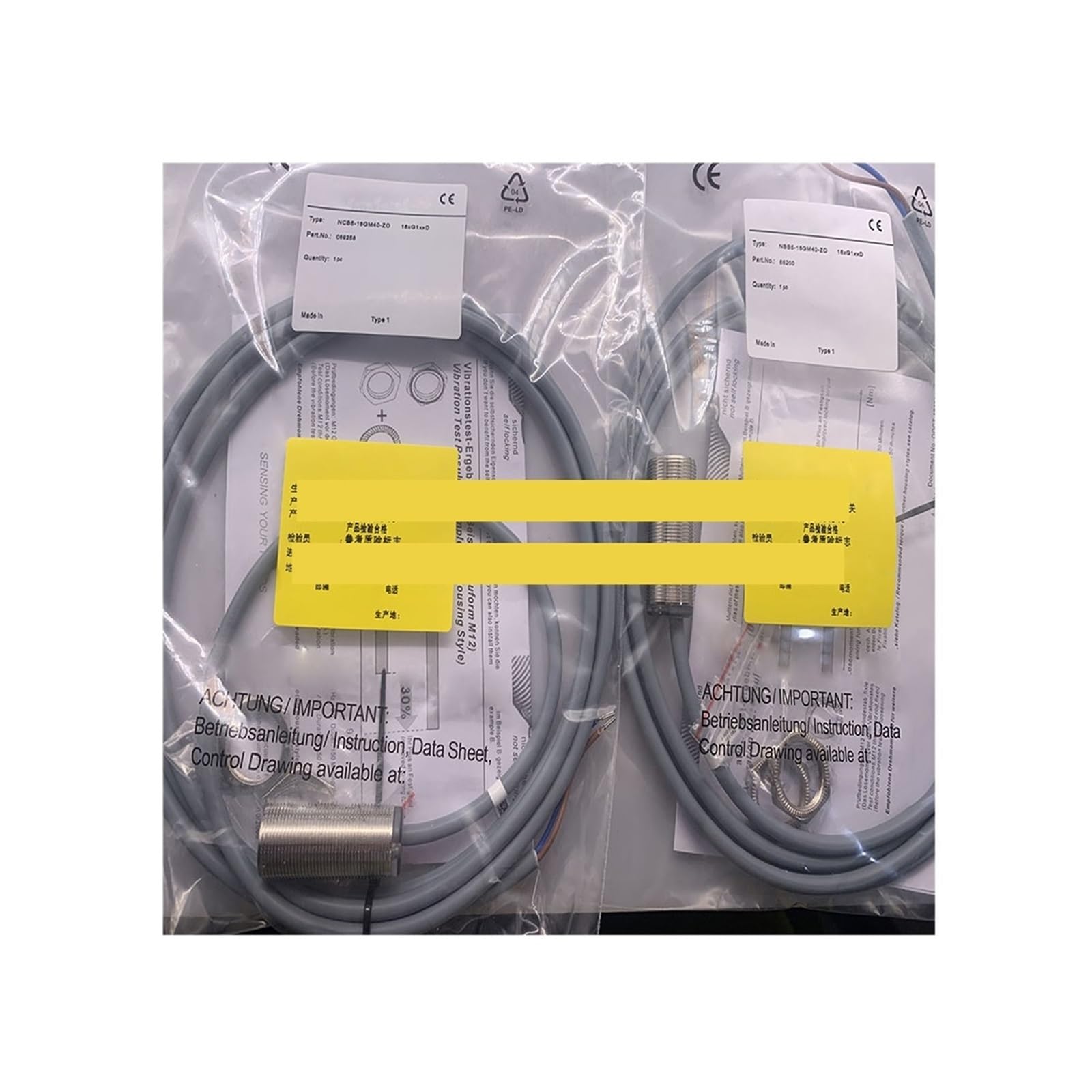 Capteur NCB2-12GM40-E2-3G-3D résout les pannes de détection M12