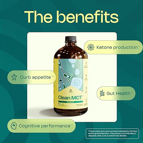 Miniatura 9 de LevelUp - Suplemento keto para enfoque energético y control de peso - Prepara cetonas de café cetogénicas - Triglicéridos de cadena media 100