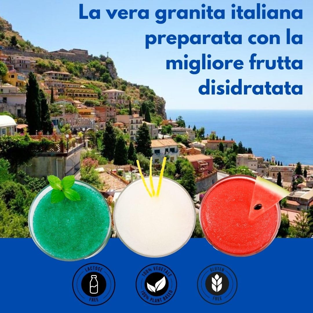 Almar Granita GUSTO ARANCIA Senza Glutine Senza Glicerolo - CONFEZIONE RISPARMIO 16 BUSTE DA 700G = 528 GRANITE