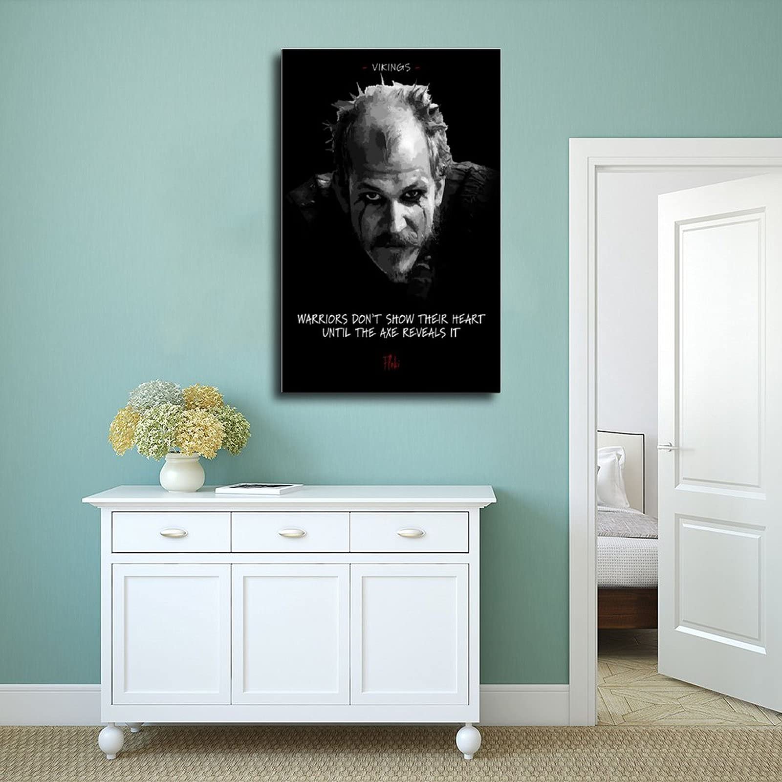 Viking Poster In Metallo - Targa 15x20 Cm Con Scritta "We Won't Kneel In Pleading" - Decorazione Da Parete Per Bar, Garage, Casa