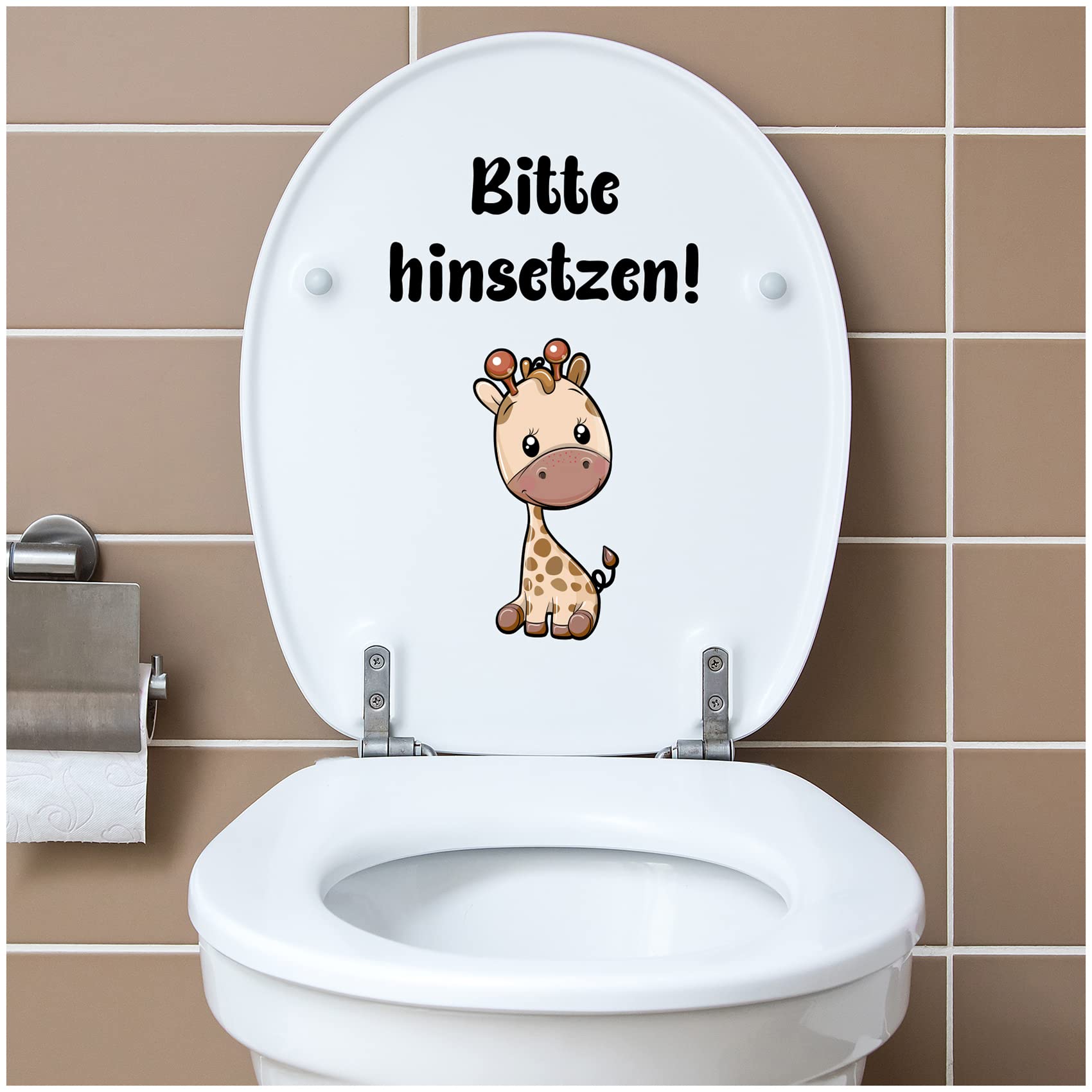 Stickers Autocollants Pour Abattant De WC : Bonhomme Content Déco Maison