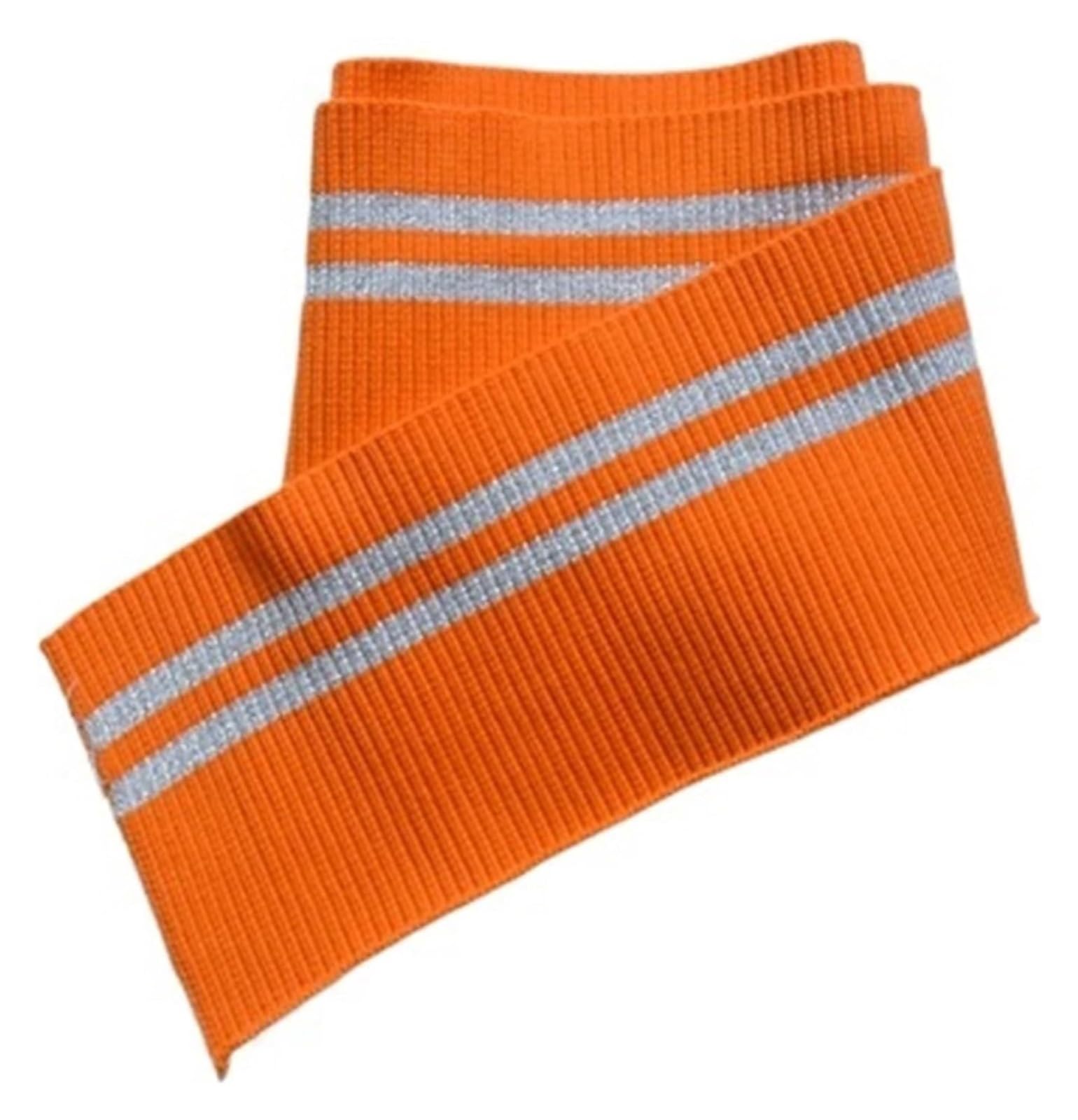 Knit Cuff, Rib Knit Cuffs Multicolor 8.5cm Cotton Thread for Jacket Dress Collar Hem(Orange)