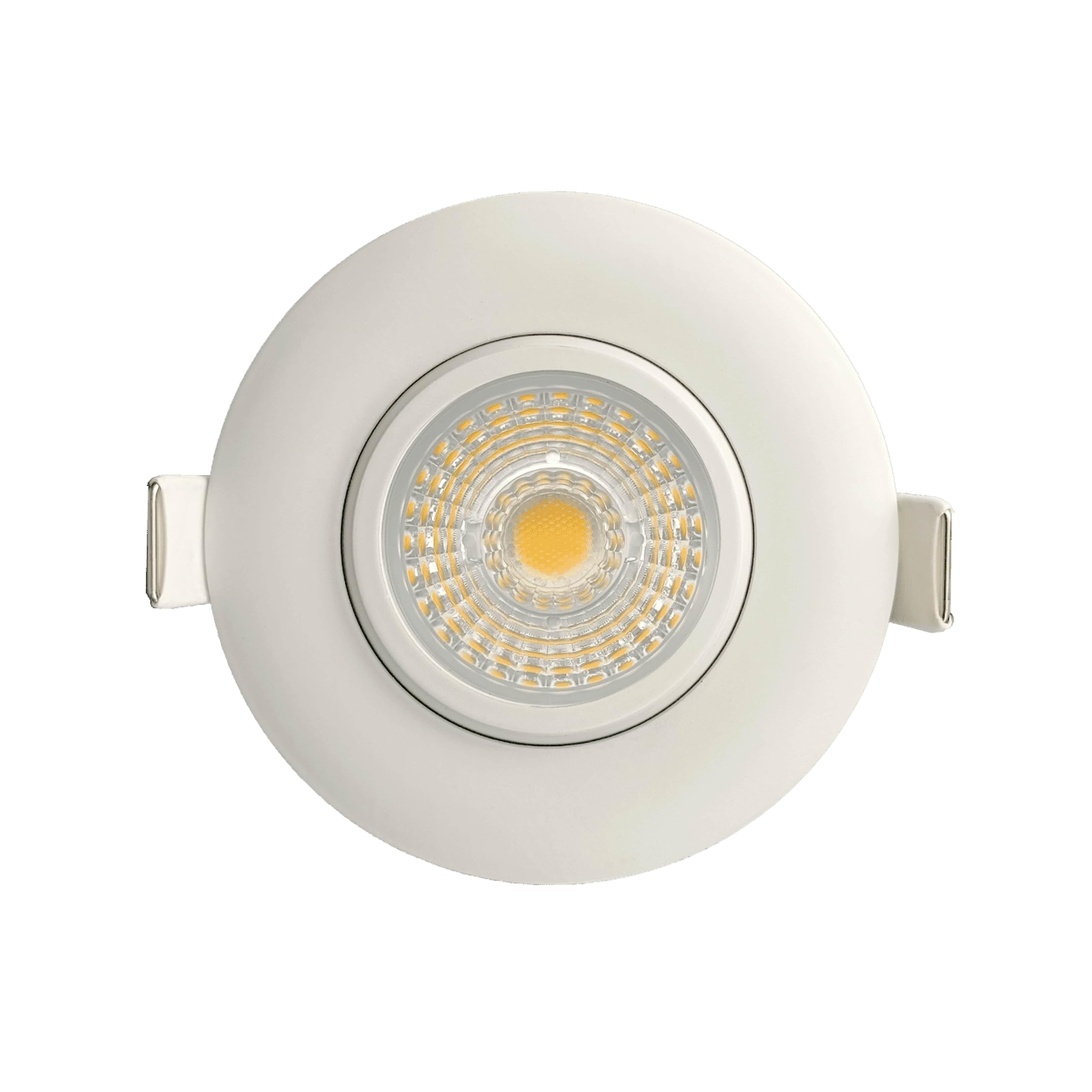 Perlglow 3 inch Gimbal Round White Downlight Luminaire, High-Output, LED Recessed Light Fixtures Dimmable 11W=120W, 1050 Lumens, CRI 90+, Multi 120-