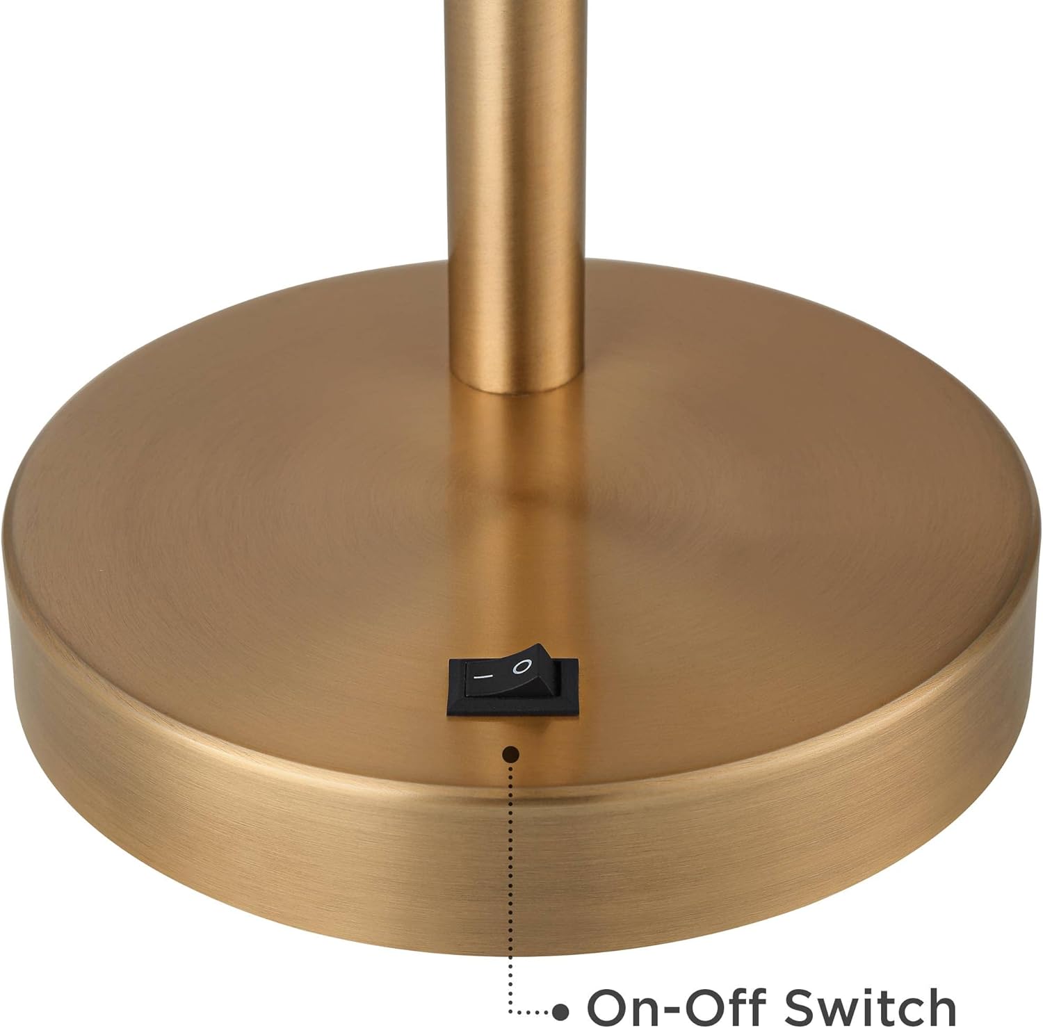 360 Lighting Sully Mid Century Modern Industrial Desk Table Lamp with USB and AC Power Outlet 23.5" High Antique Brass for Living Room Bedroom House Bedside Nightstand Home Office Reading