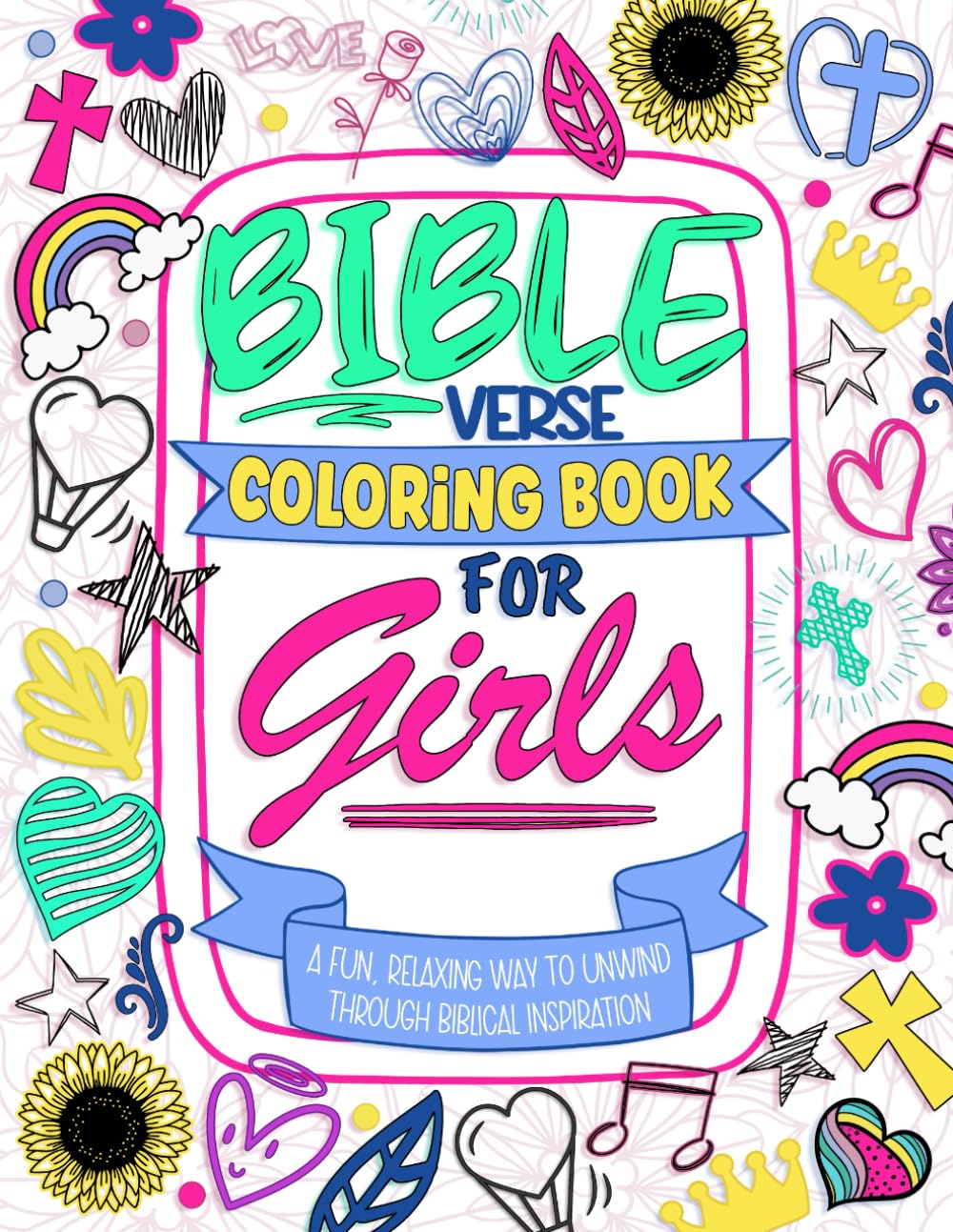 Bible Verse Coloring Book for Girls: 50 Inspirational Quotes ...