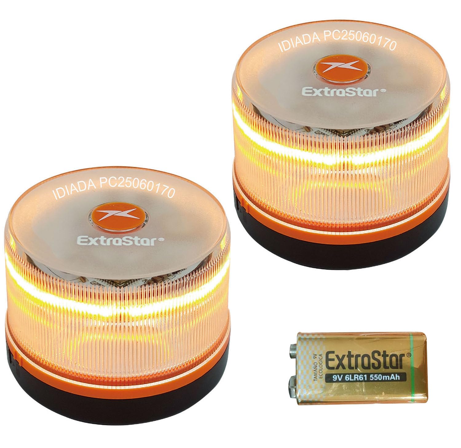 Beacon V16 Connected to DGT 3.0 with Geolocation, Emergency Light V16 Approved for Car, Data Included until 2038 (V16 White X2)