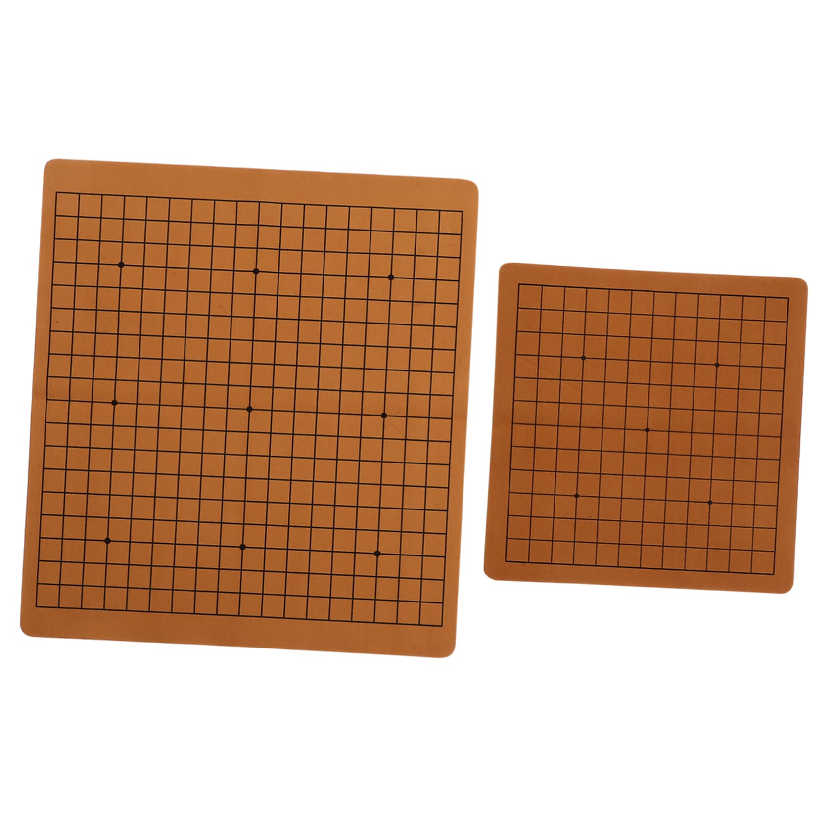 Toddmomy 2Pcs Folding Go Chessboard Dual Sided Travel for Adults Lightweight Portable Design Safe Edges for Easy Use