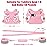 Toddlers Leash + Anti Lost Wrist Link Child Kids Safety Harness Kids Walking Wristband Assistant Strap Belt for Girl Pink Christmas Gift