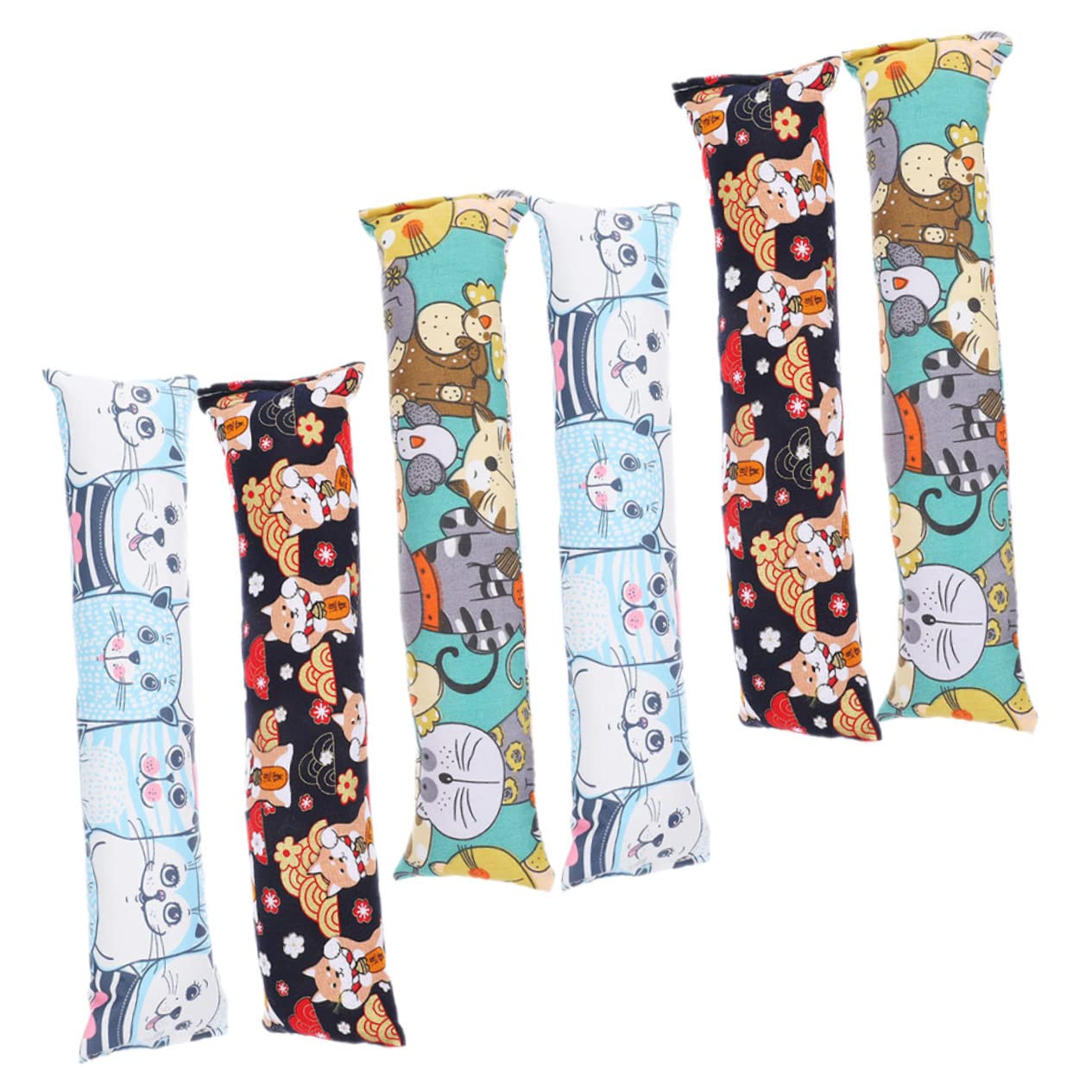 DOITOOL Lot de 2 Coussins pour Chat Dintérieur Jouet à Mâcher Remplissage 6 Pièces