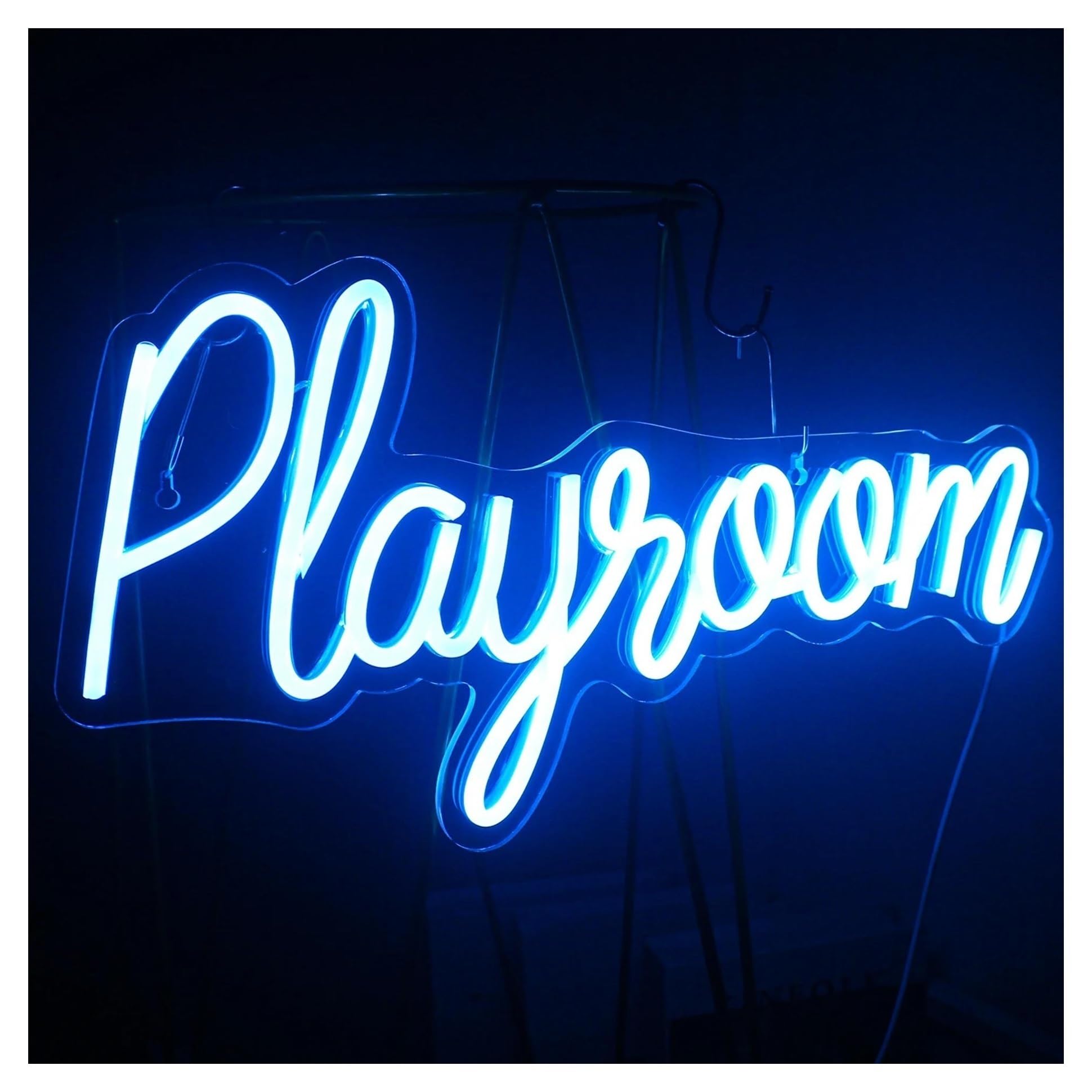 Insegna luminosa al neon Insegna per Neon Blu Ghiaccio Design Acrilico per Sale Giochi e Spazi Uomo. Ideale per Pareti Vetrine Decorazioni Tematiche