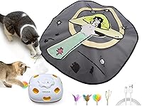 Vista 1 de ORSDA 4 in 1 Interactive Cat Toys - Automatic Cat Toys for Indoor Cats & Kittens, 8 Holes Mice Whack-A-Mole, Hide and Seek Smart Motion with 5PCS