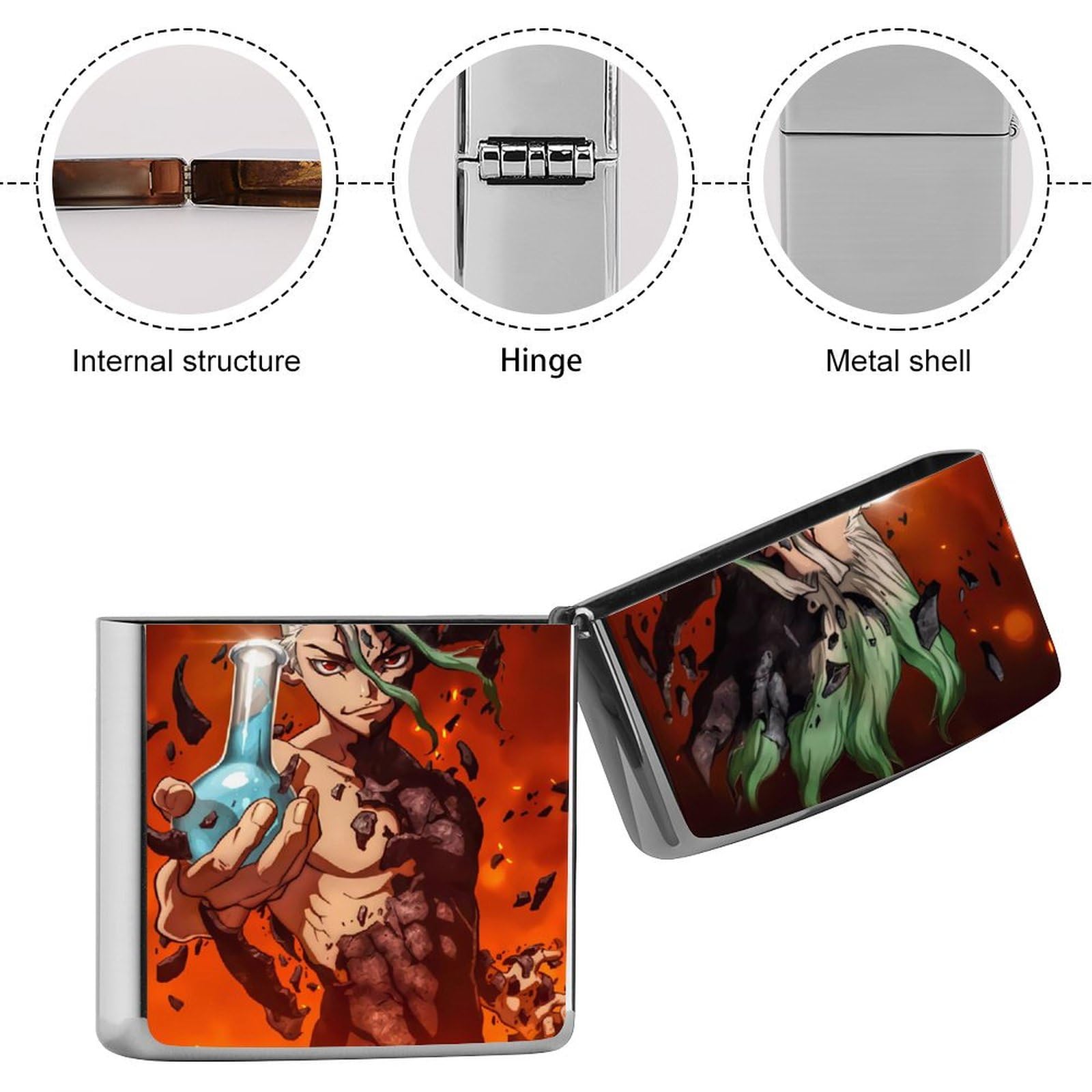 Amazon.co.jp: ドクターストーンZippoライター兼用ケース メンズ 男性 