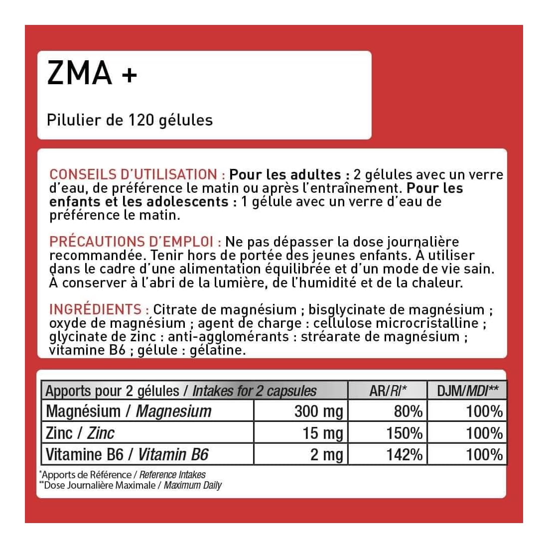 Eric Favre ZMA + 120 Gélules