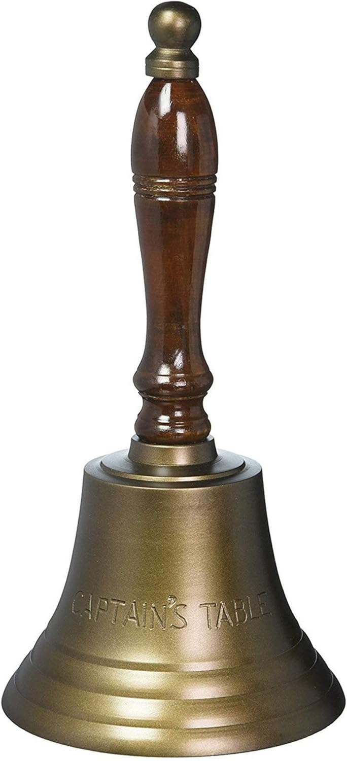 IOTC Aluminum Captains Bell Antique Finish Engraved - AL 18995