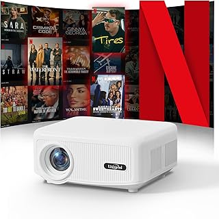 Projector with WiFi and Bluetooth [for Netflix & 600+ Native