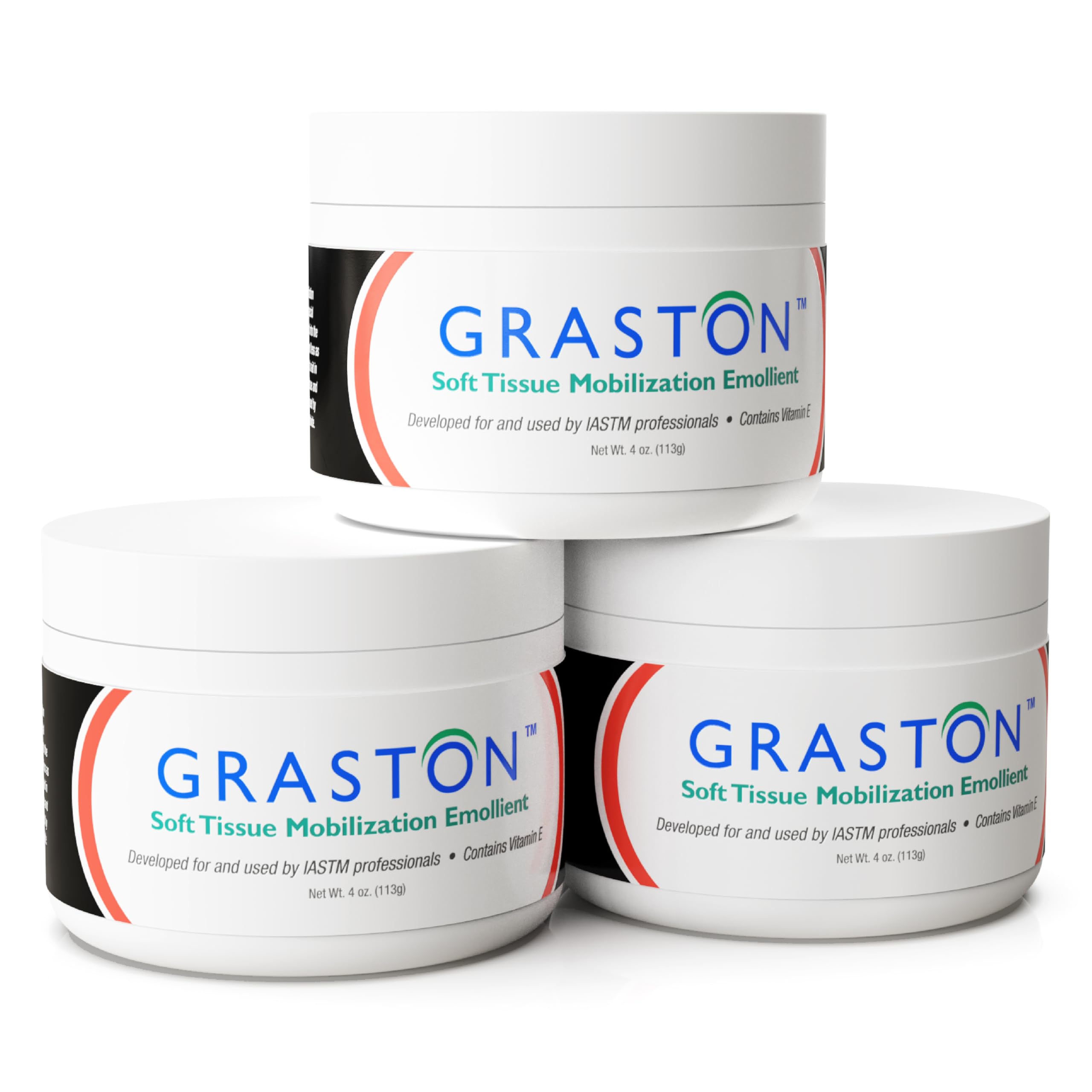 Graston Technique Vitamin E Cream, 4oz IASTM Massage Lotion, 3-Pack