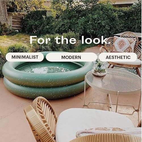 Miniatura 2 de Mylle Piscinas inflables - Hermosas piscinas inflables para patio trasero con diseño duradero, color verde