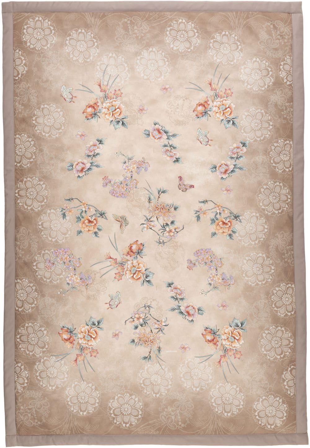 Bassetti ESPERIDI 9333426 Plaid 100% Cotton Beige 41 Dimensions 135 x 190 cm