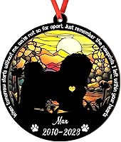 Vista 33 de Adorno personalizado para atrapasoles Bichon Frise, Bichon Frise Sun Catcher Adorno de Navidad – Regalo para perro amante, Bichon Frise 3D 2 capas