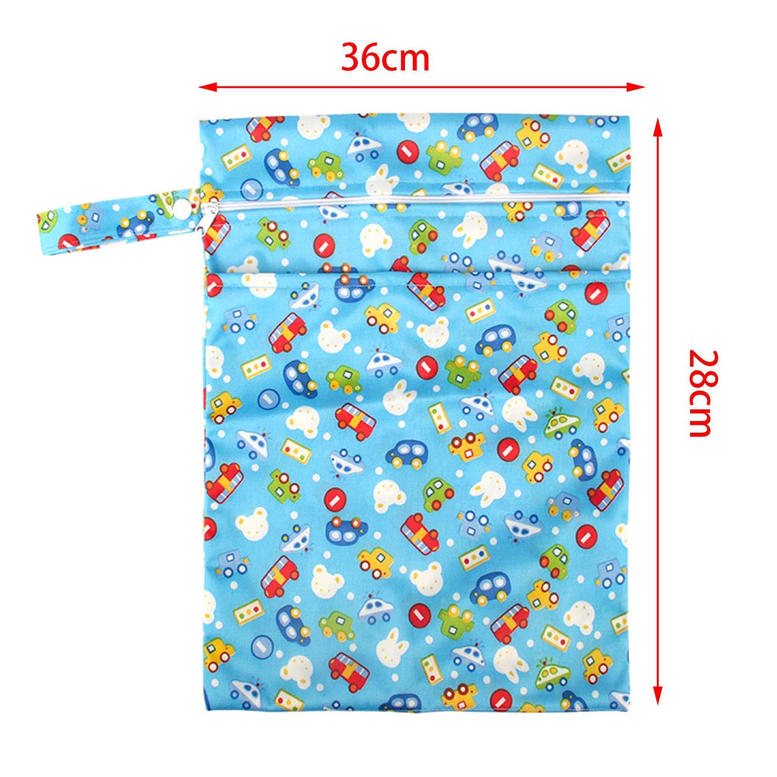 Porta Pannolini Passeggino con Cinghia Polso Impermeabile per Salviette Ricambi Abbigliamento Adatta Familiari, Come immagine, 6 pezzi